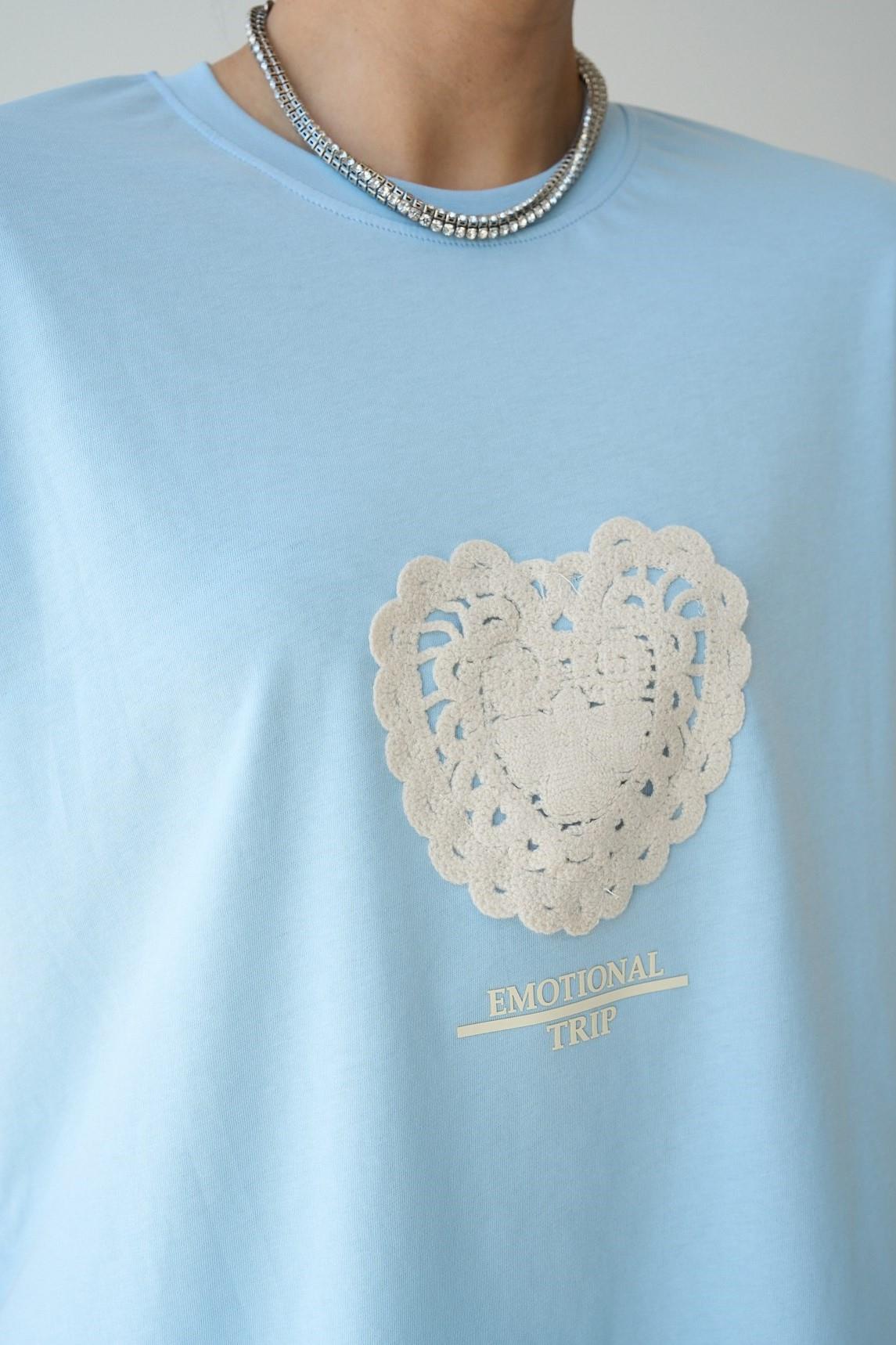 Kalp Nakışlı T-shirt QS251134