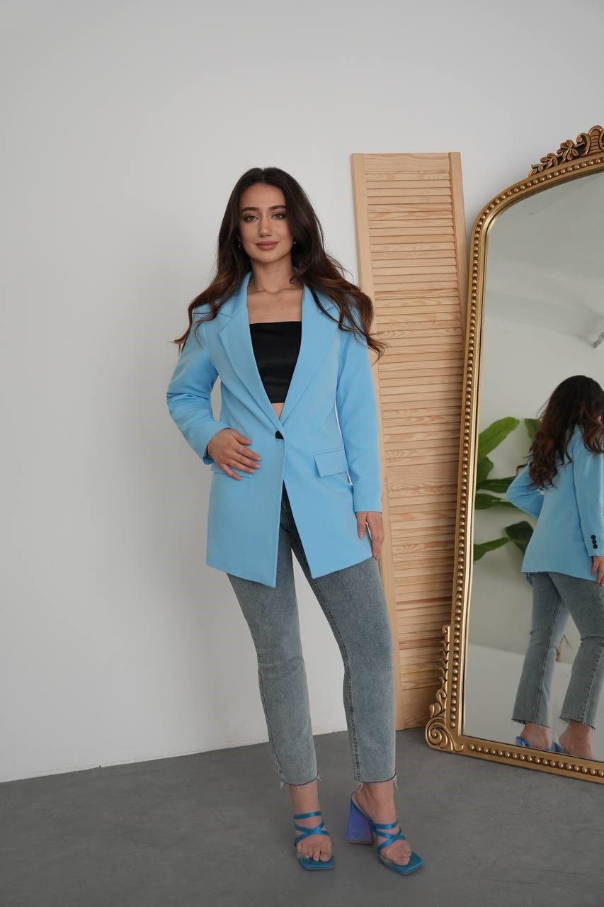 Kapaklı Cepli Tek Düğme Blazer Ceket HYL3133