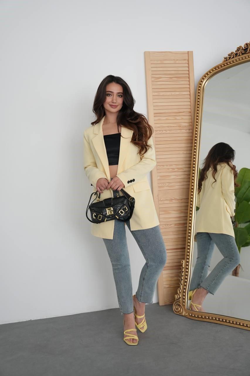 Kapaklı Cepli Tek Düğme Blazer Ceket HYL3133