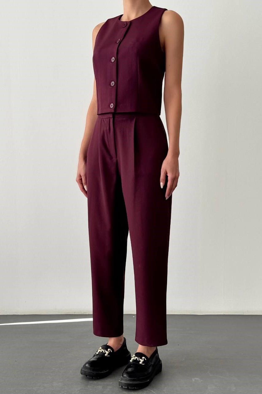 Kolsuz Önü Düğmeli Yelek QZ00005