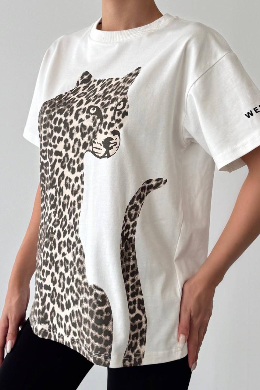 Leopar Baskılı T-shirt QZ00960
