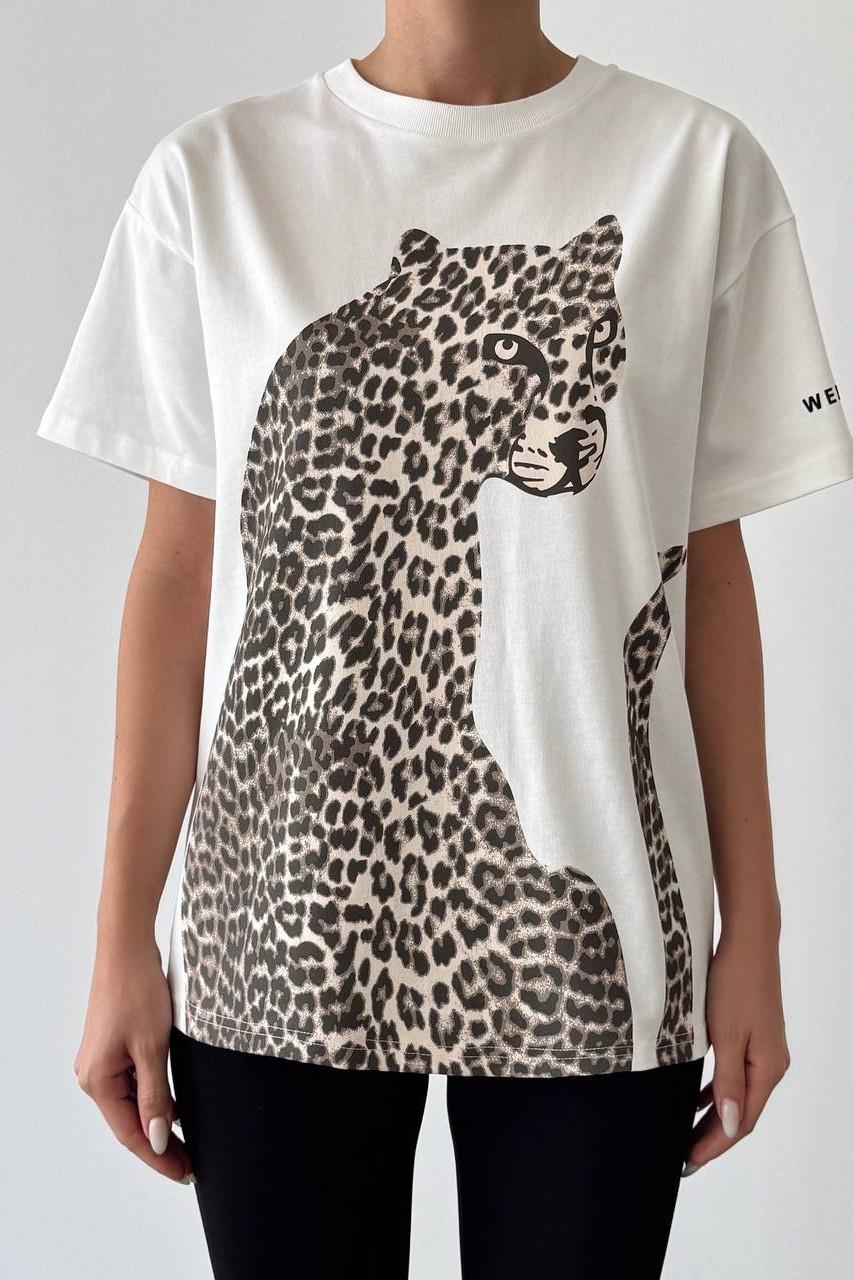 Leopar Baskılı T-shirt QZ00960