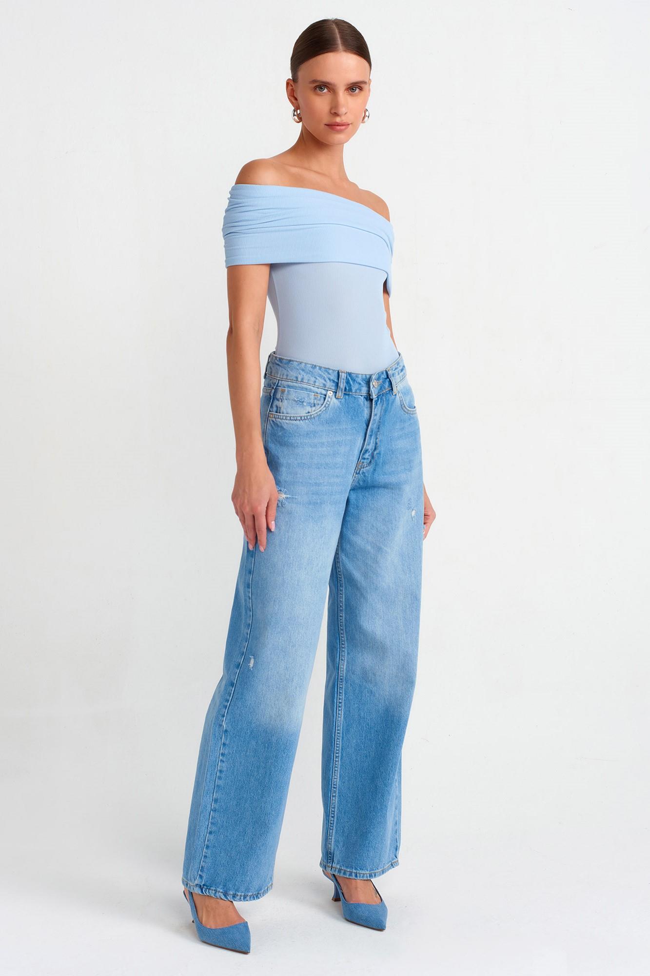 Madonna Yaka Fitilli Bluz DL30851