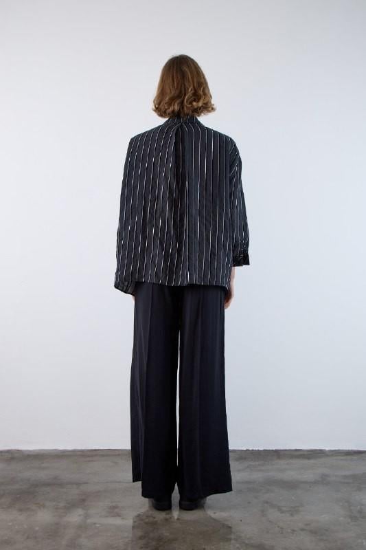 Oversize Çizgili Gömlek PR4758