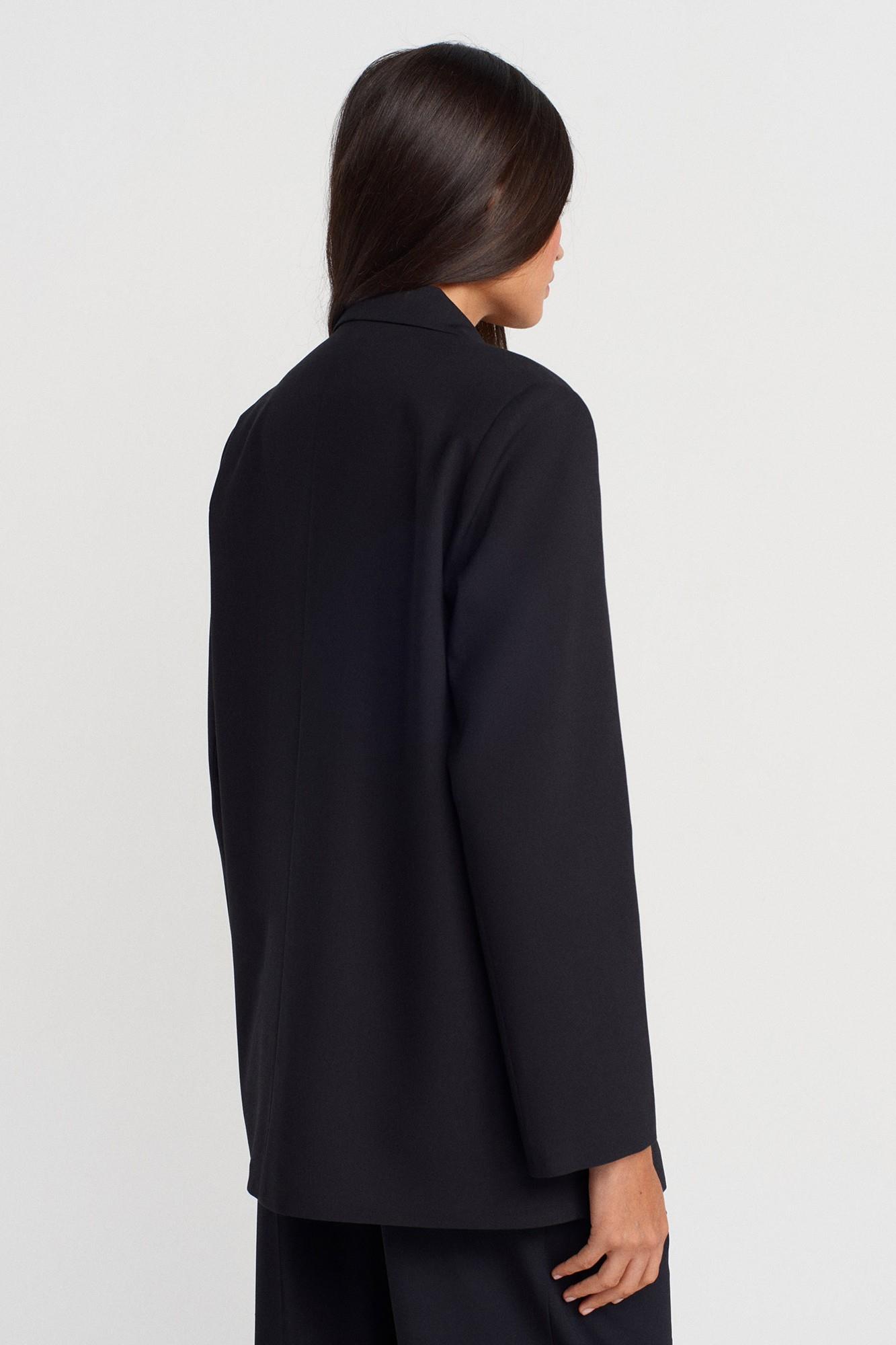 Oversize Vatkalı Blazer Ceket Dökümlü Pantolon Takım DL60759