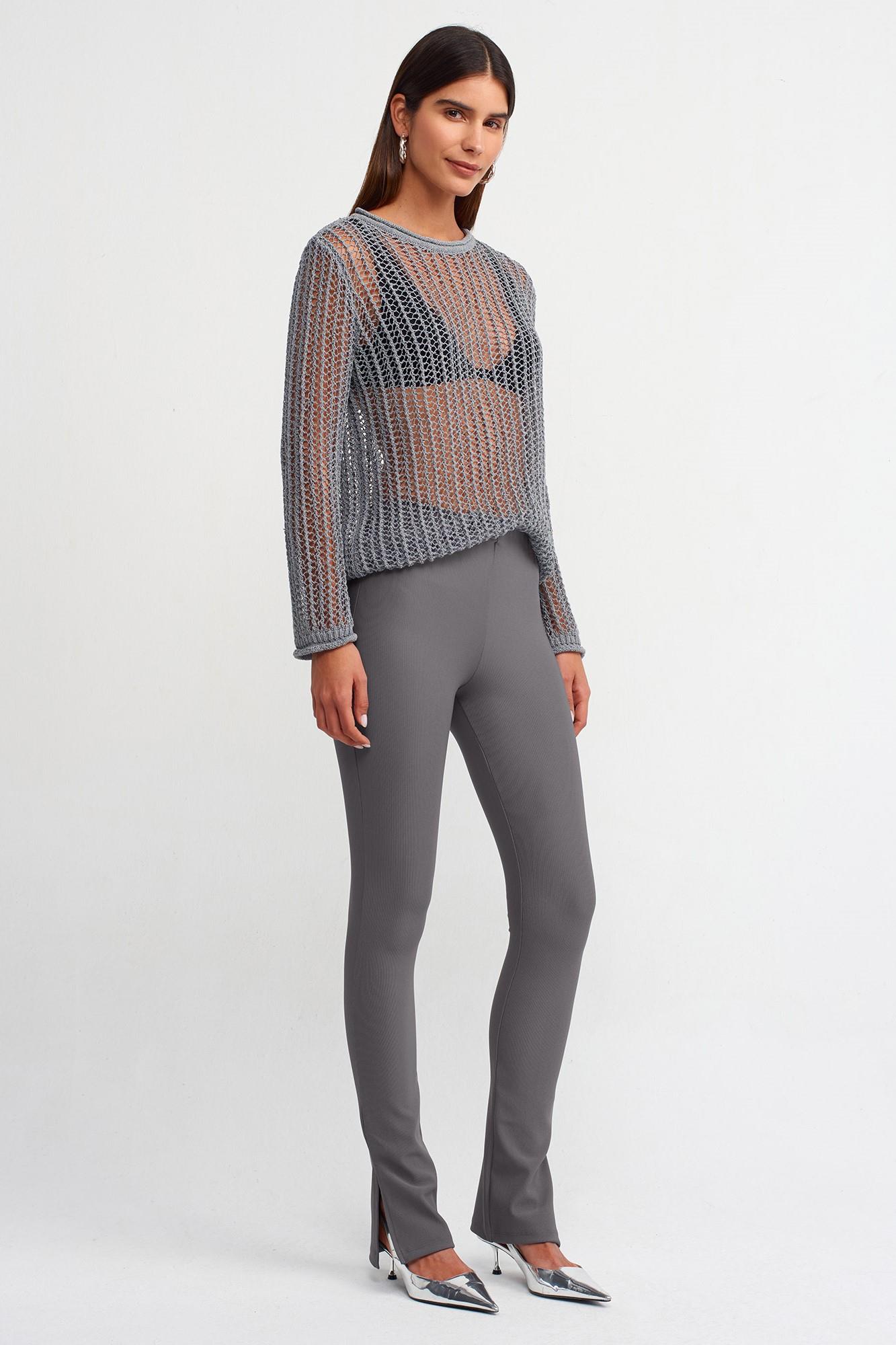 Paçası Yırtmaçlı Ottaman Tayt DL70385