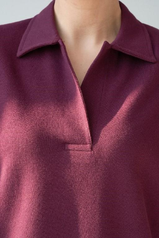Polo Yaka Kısa Kollu Elbise QS251002