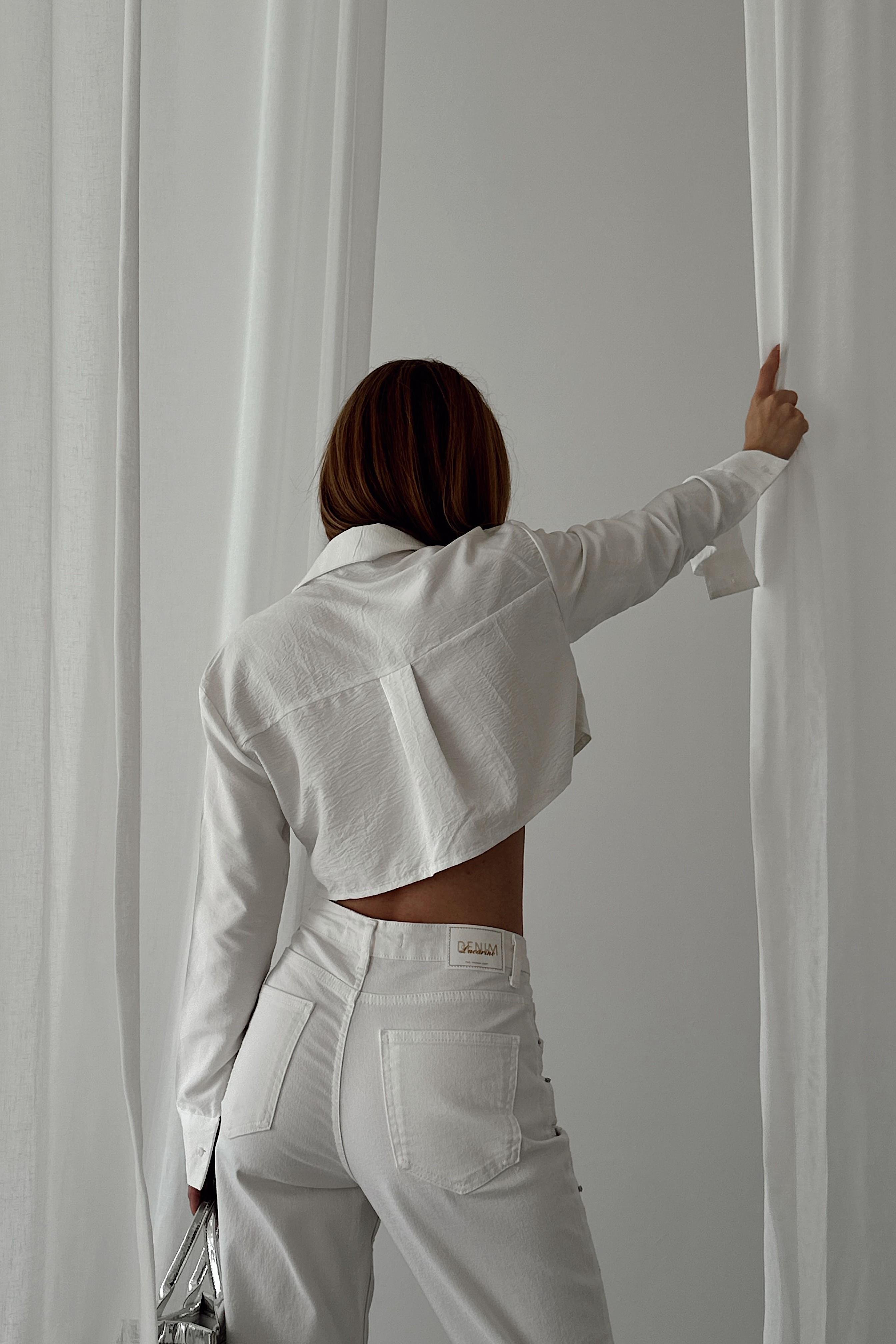 Yüksek Bel Dağınık Taşlı Mom Jean LC7417