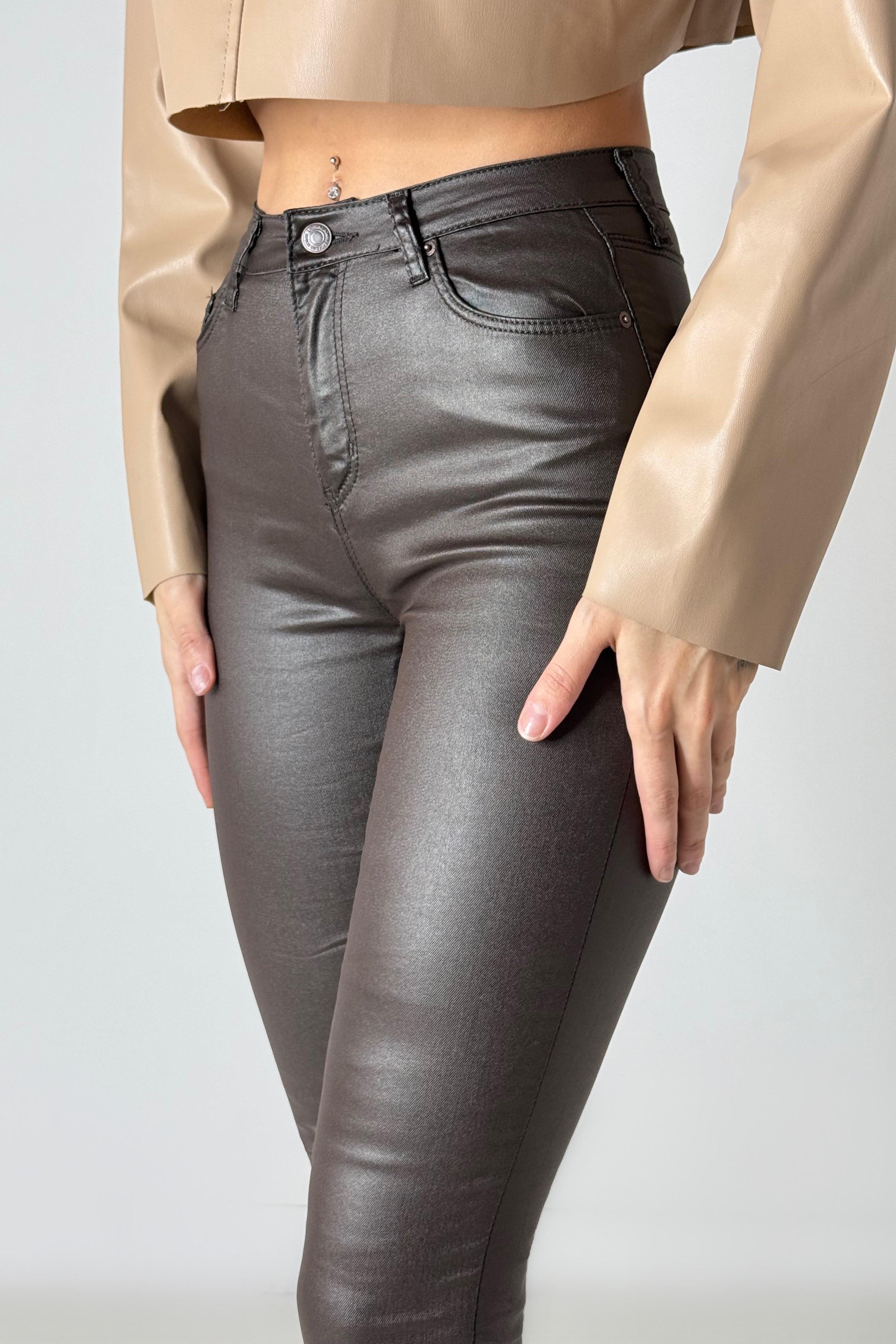 Yüksek Bel Mumlu Sknny Pantolon LC7354