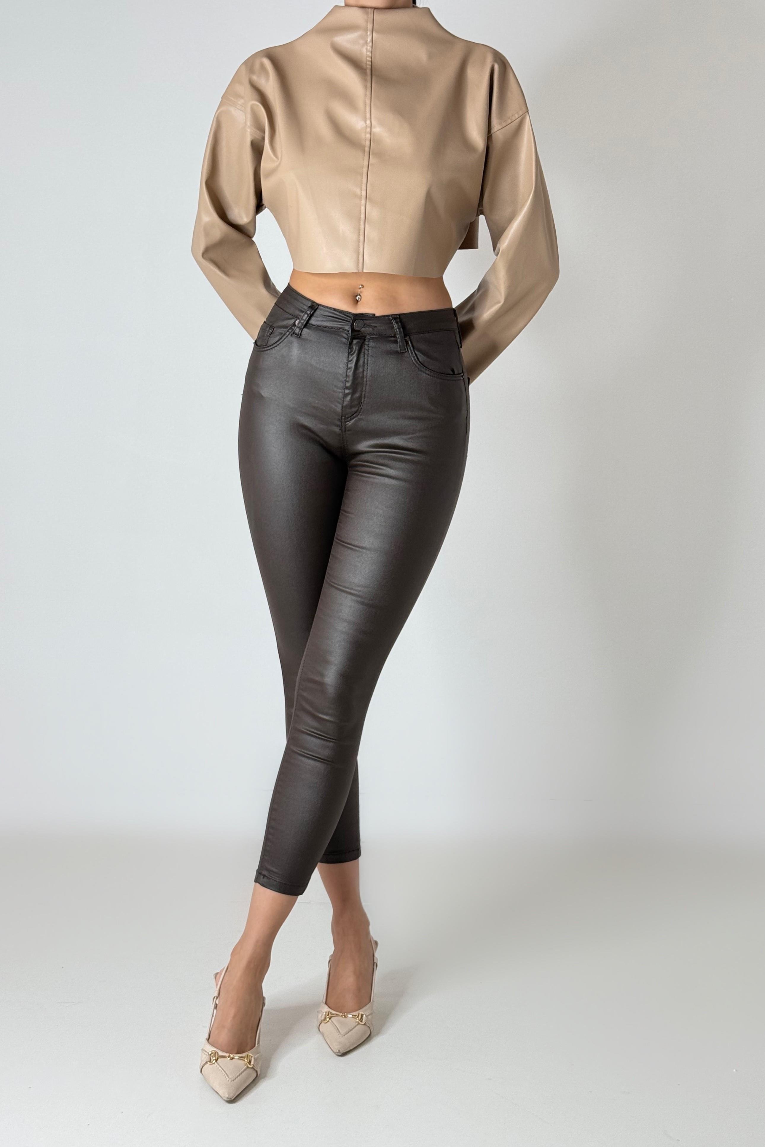 Yüksek Bel Mumlu Sknny Pantolon LC7354