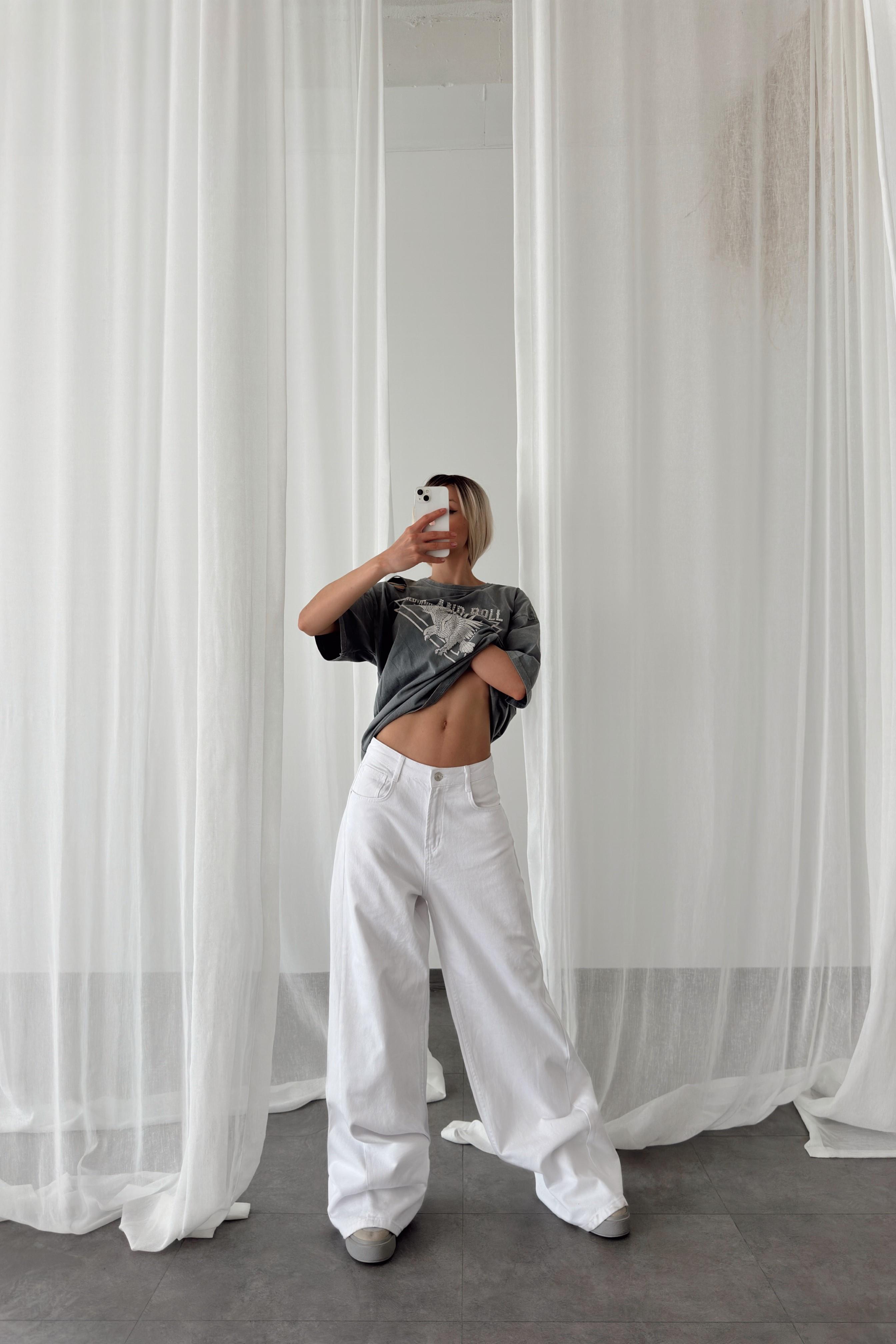 Yüksek Bel Wide Leg Jean LC7586