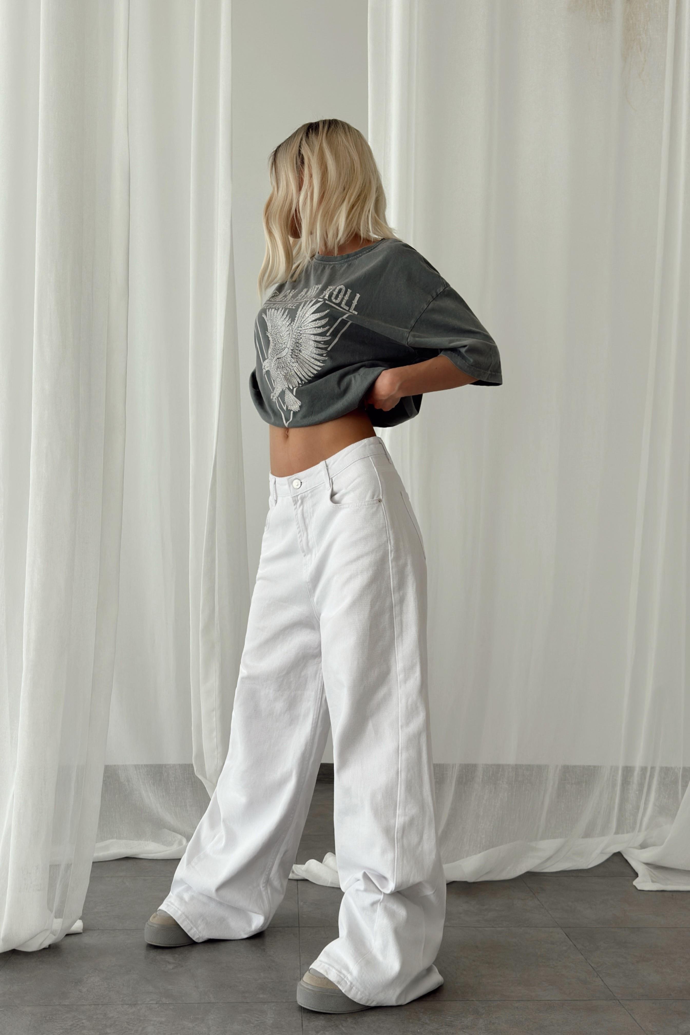 Yüksek Bel Wide Leg Jean LC7586