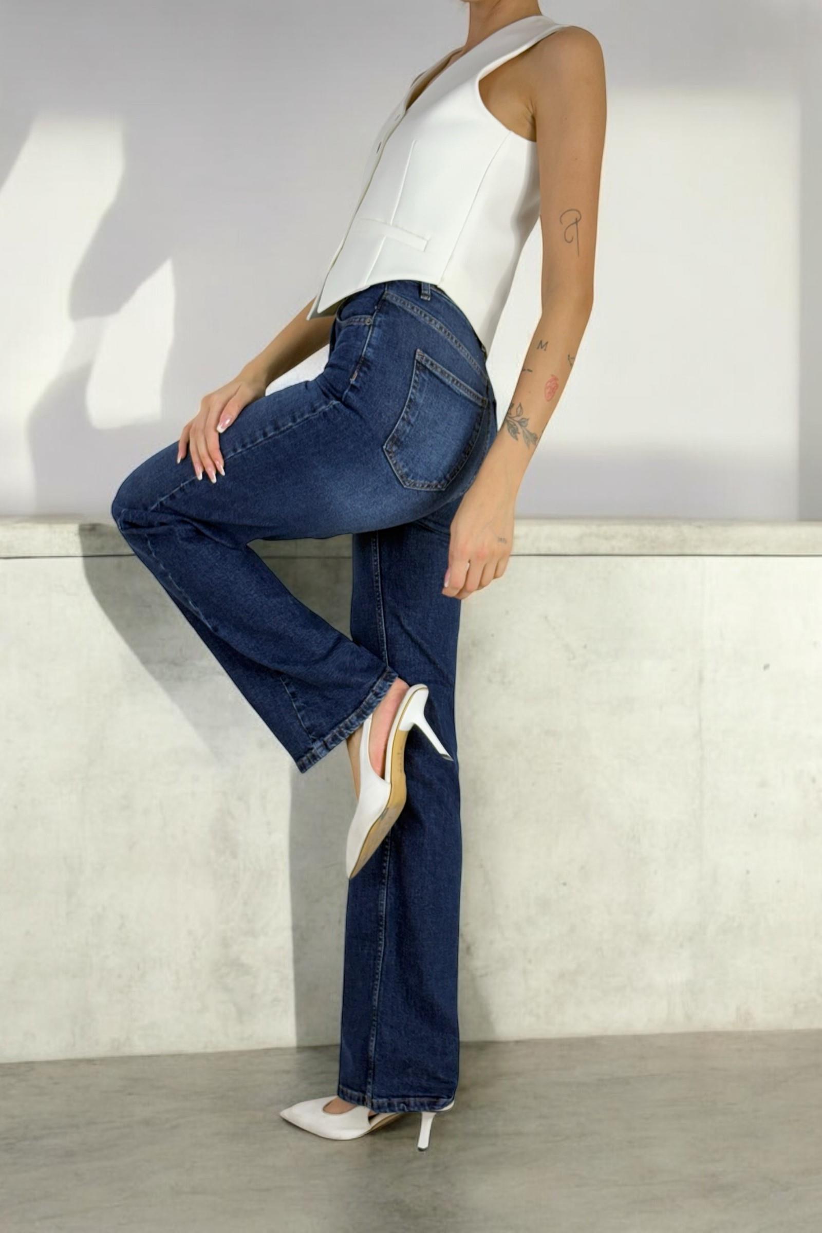 Yüksek Bel Wide Leg Jean LC7714