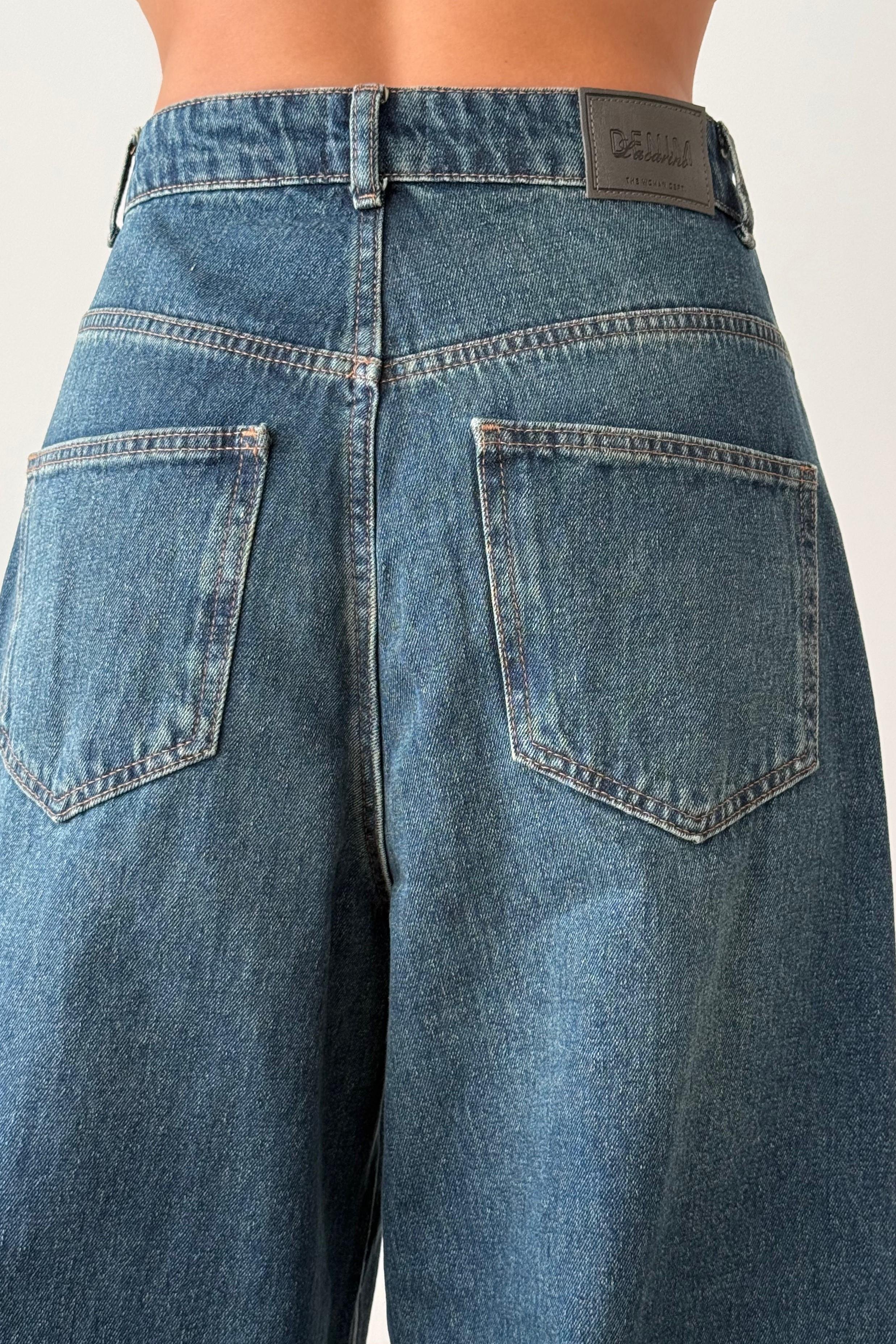 Yüksek Bel Wide Leg Jean LC7714