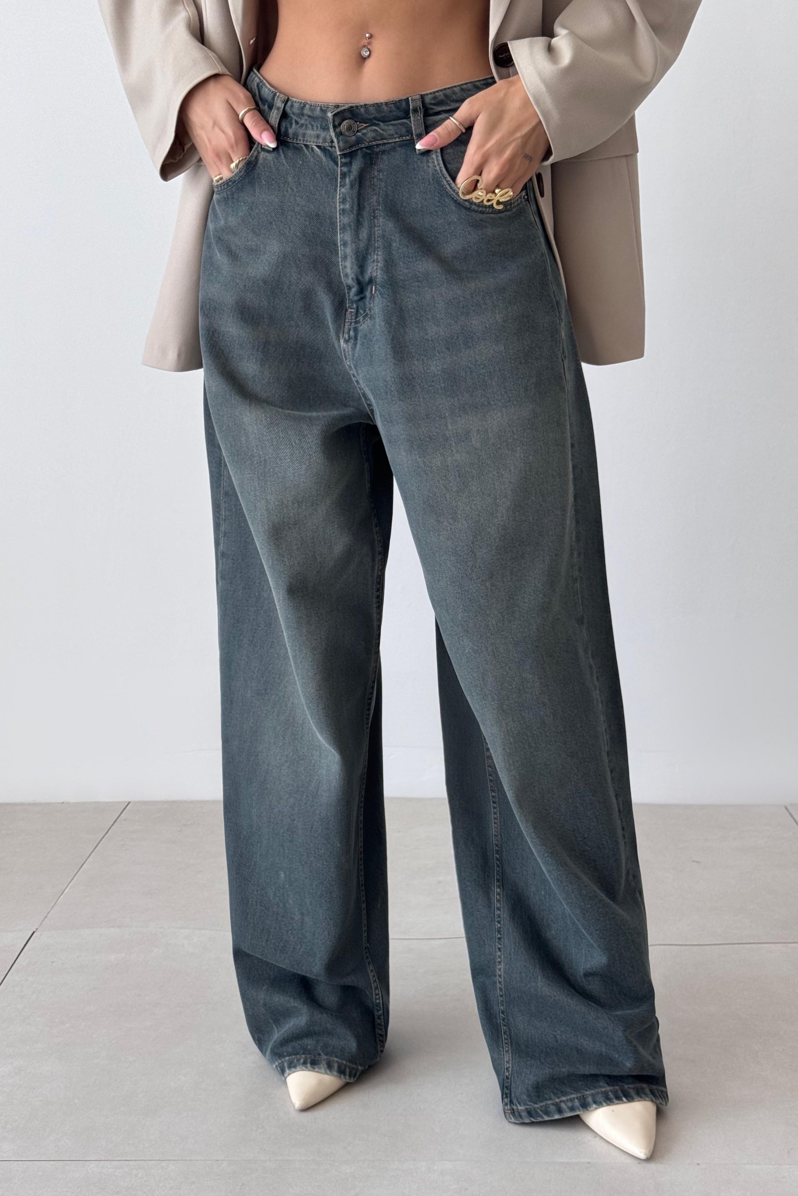 Yüksek Bel Wide Leg Jean LC7714