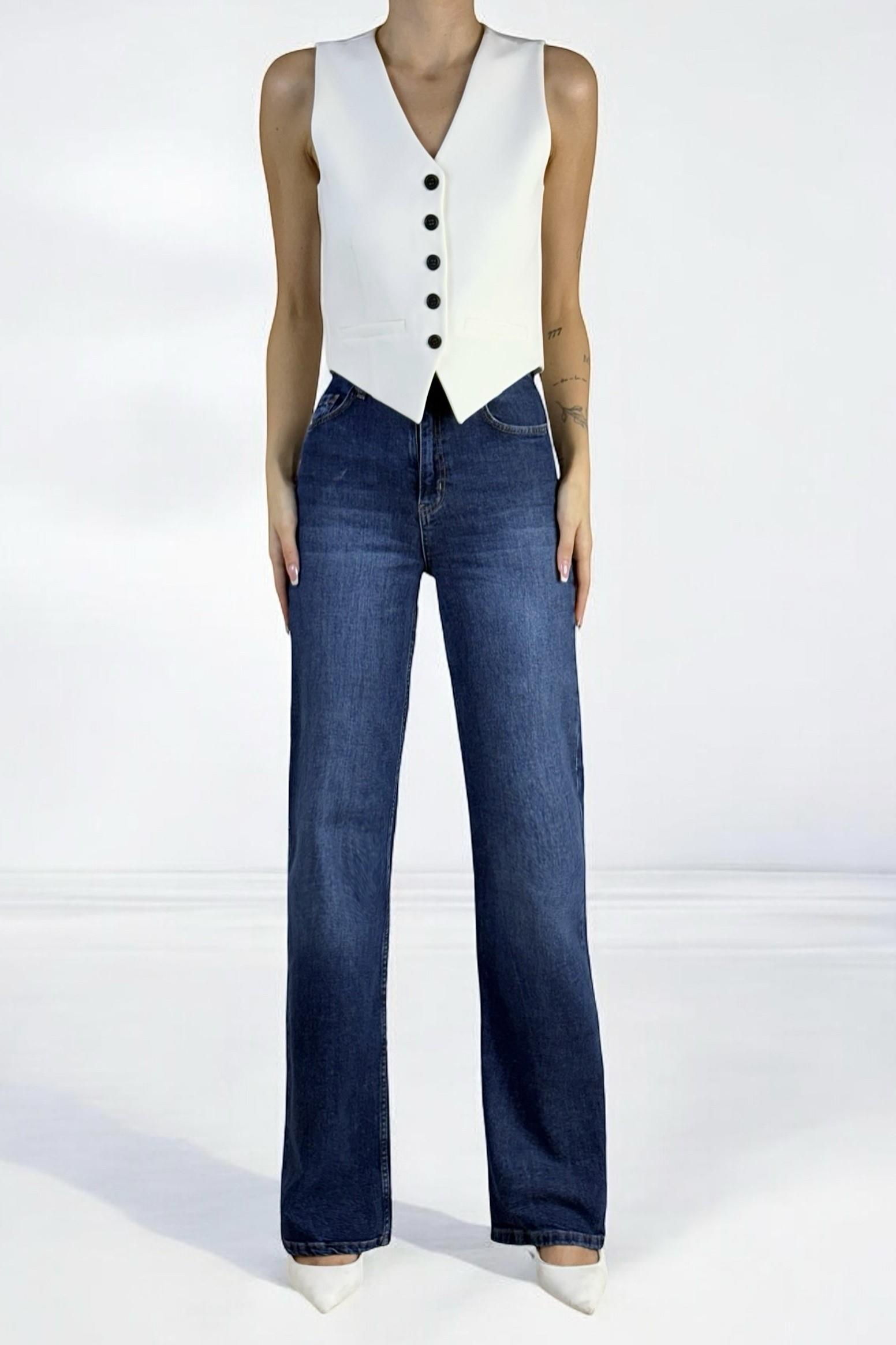 Yüksek Bel Wide Leg Jean LC7714