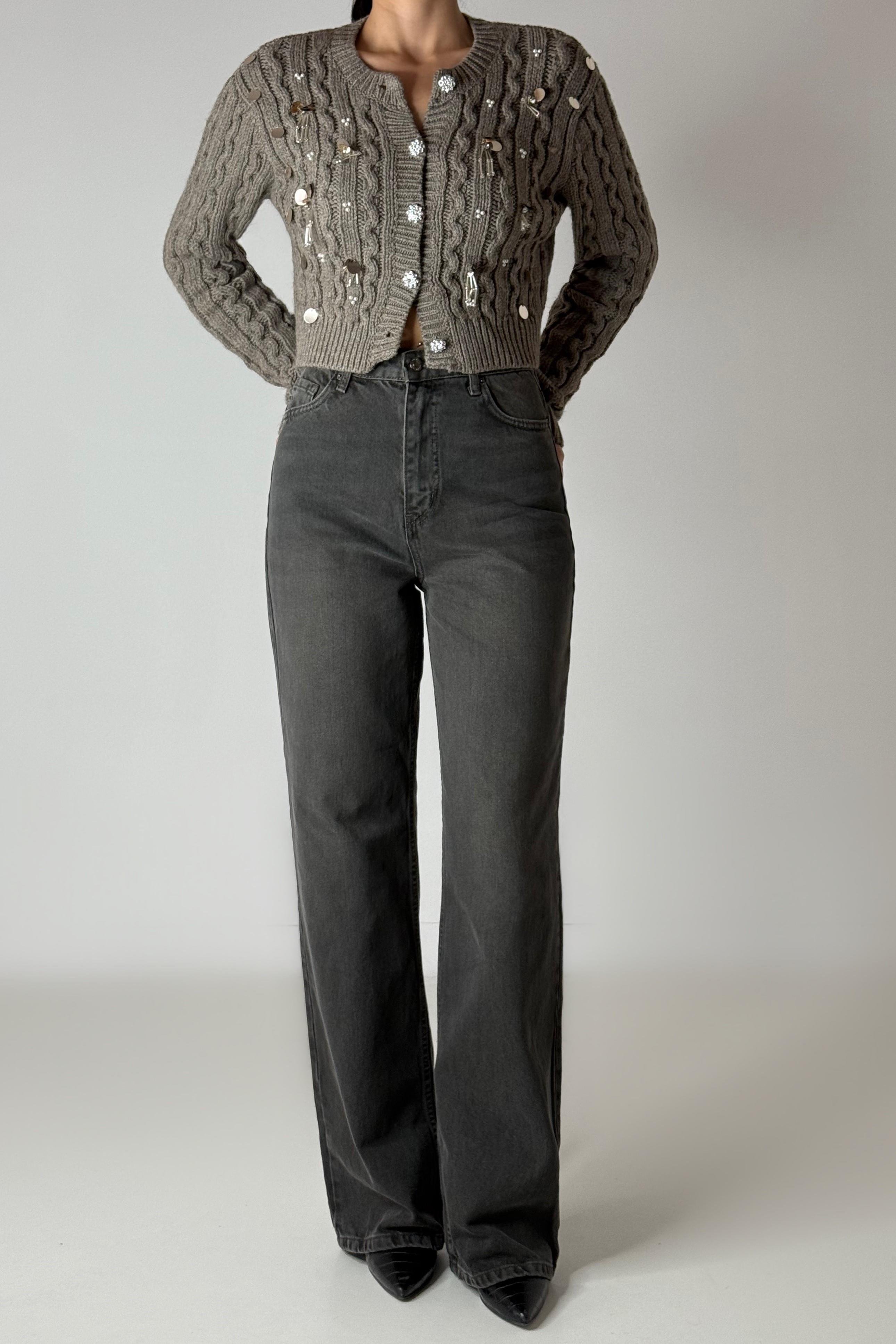 Yüksek Bel Wide Leg Jean LC7714