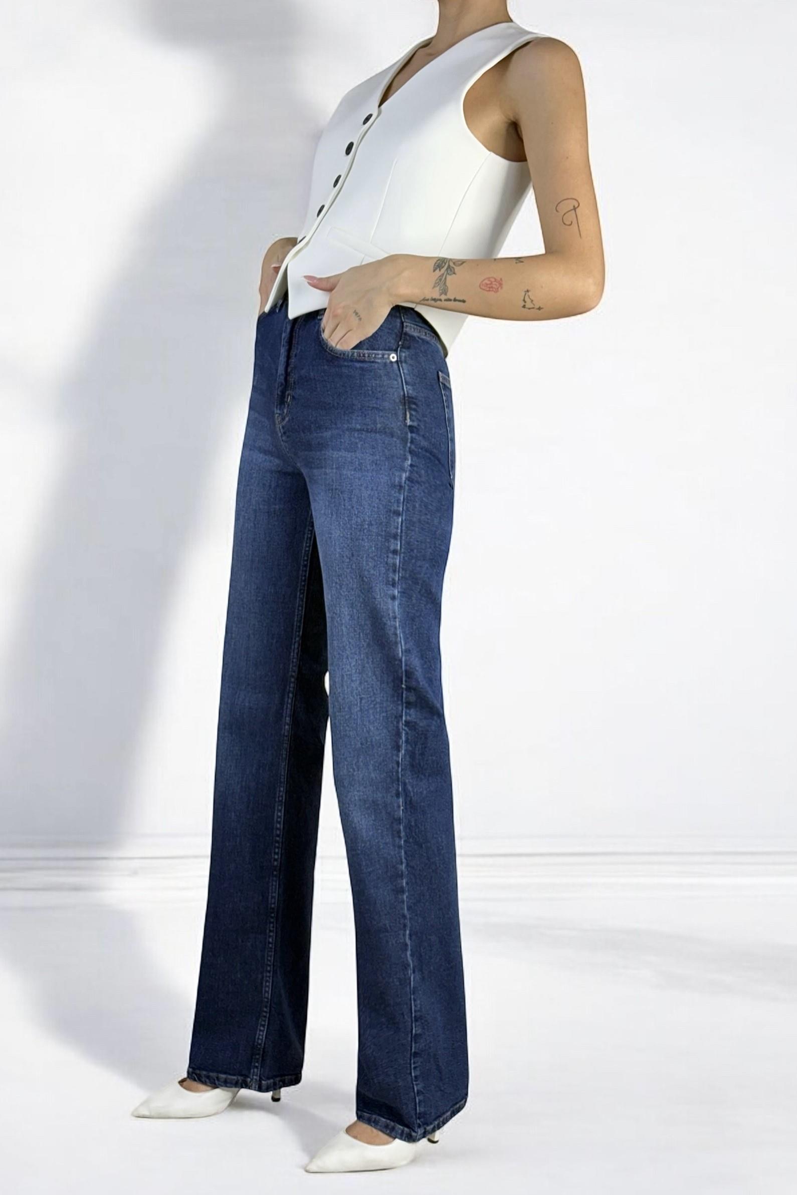 Yüksek Bel Wide Leg Jean LC7714