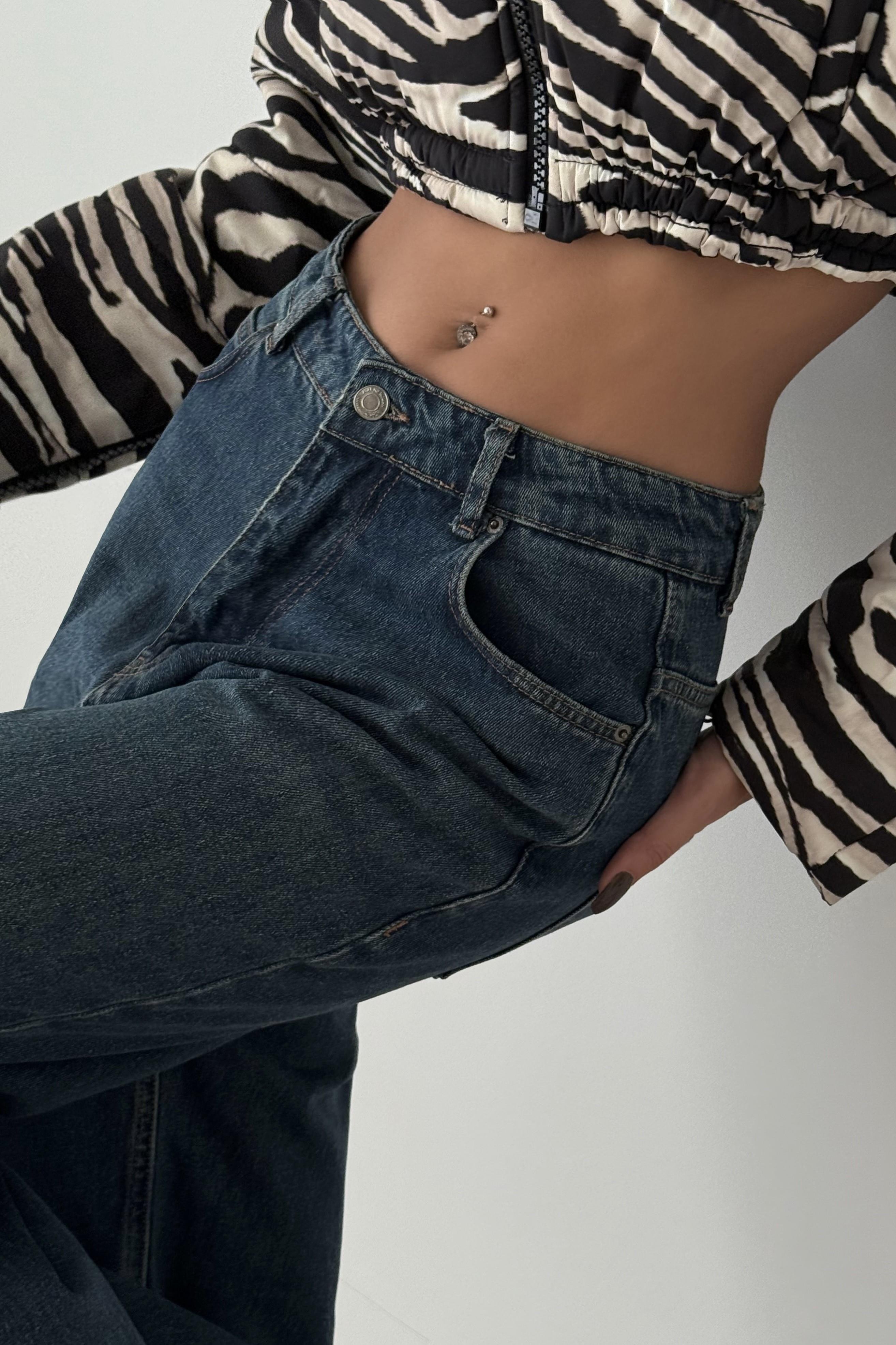 Yüksek Bel Wide Leg Jean LC7714