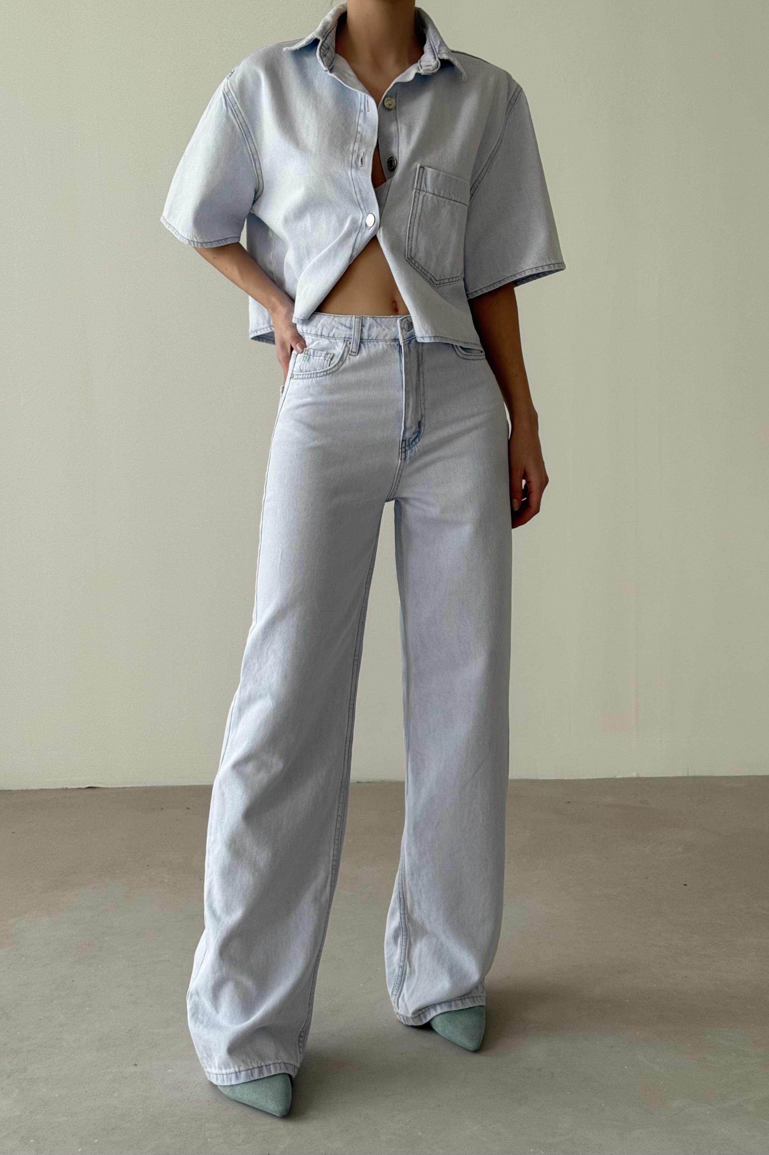 Yüksek Bel Wide Leg Jean LC7714