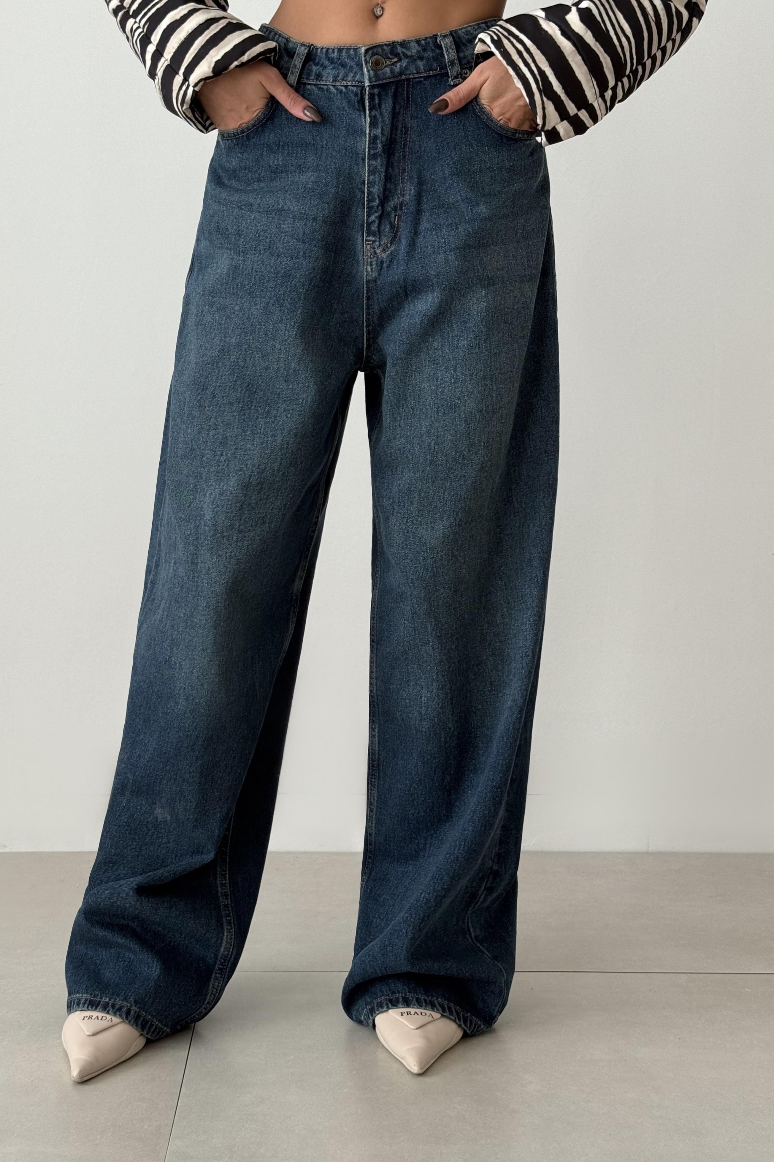 Yüksek Bel Wide Leg Jean LC7714