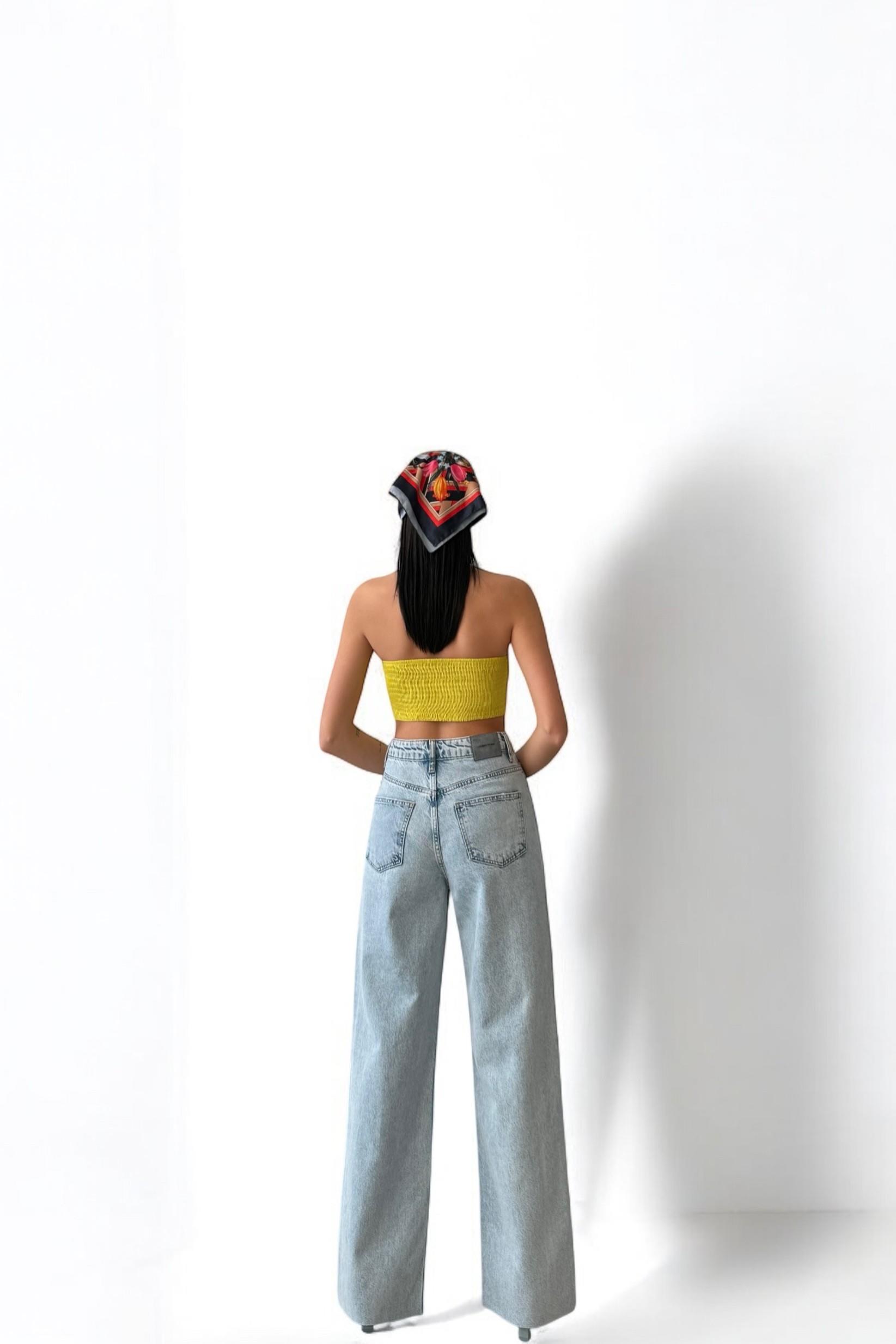 Yüksek Bel Wide Leg Jean LC7937