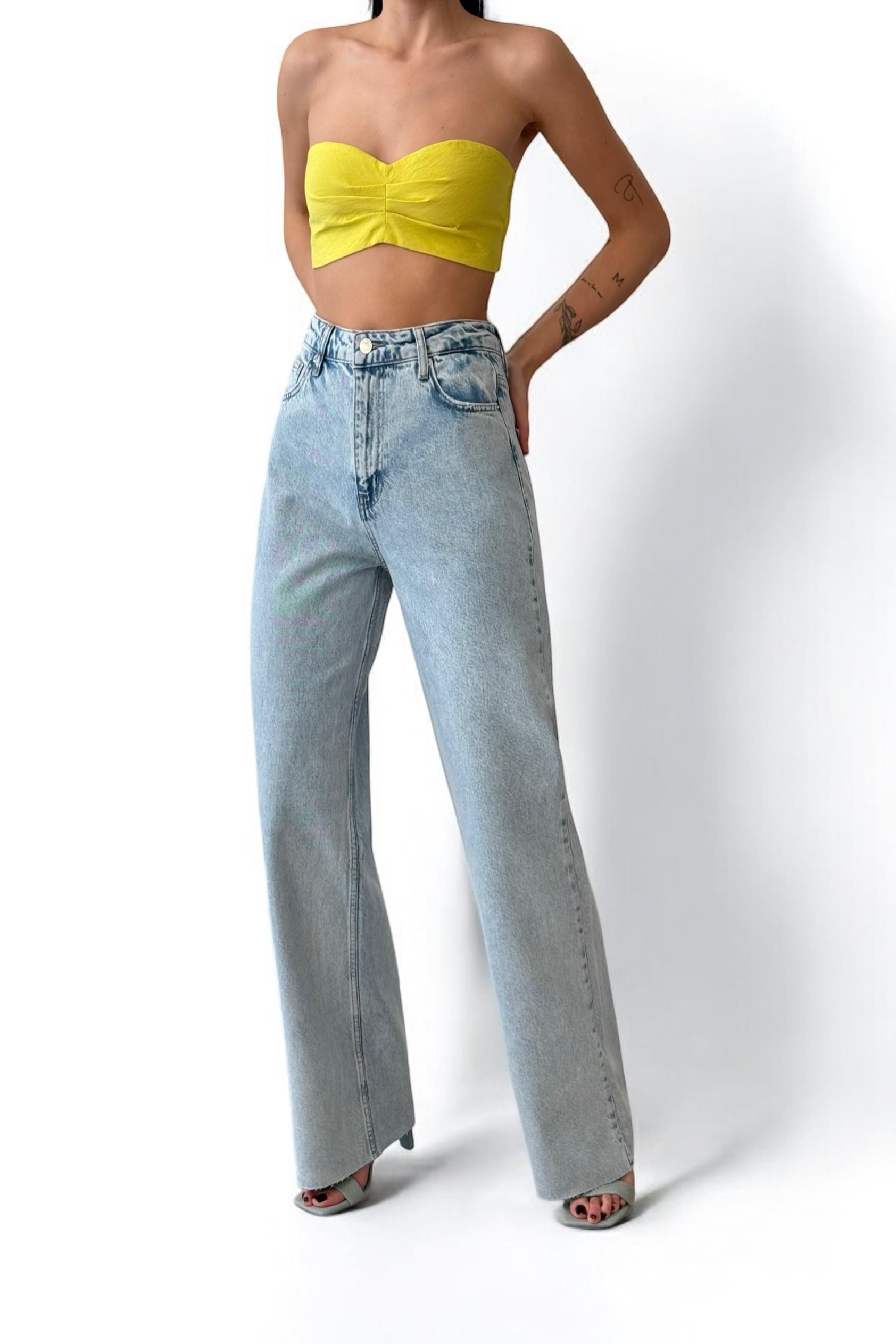 Yüksek Bel Wide Leg Jean LC7937