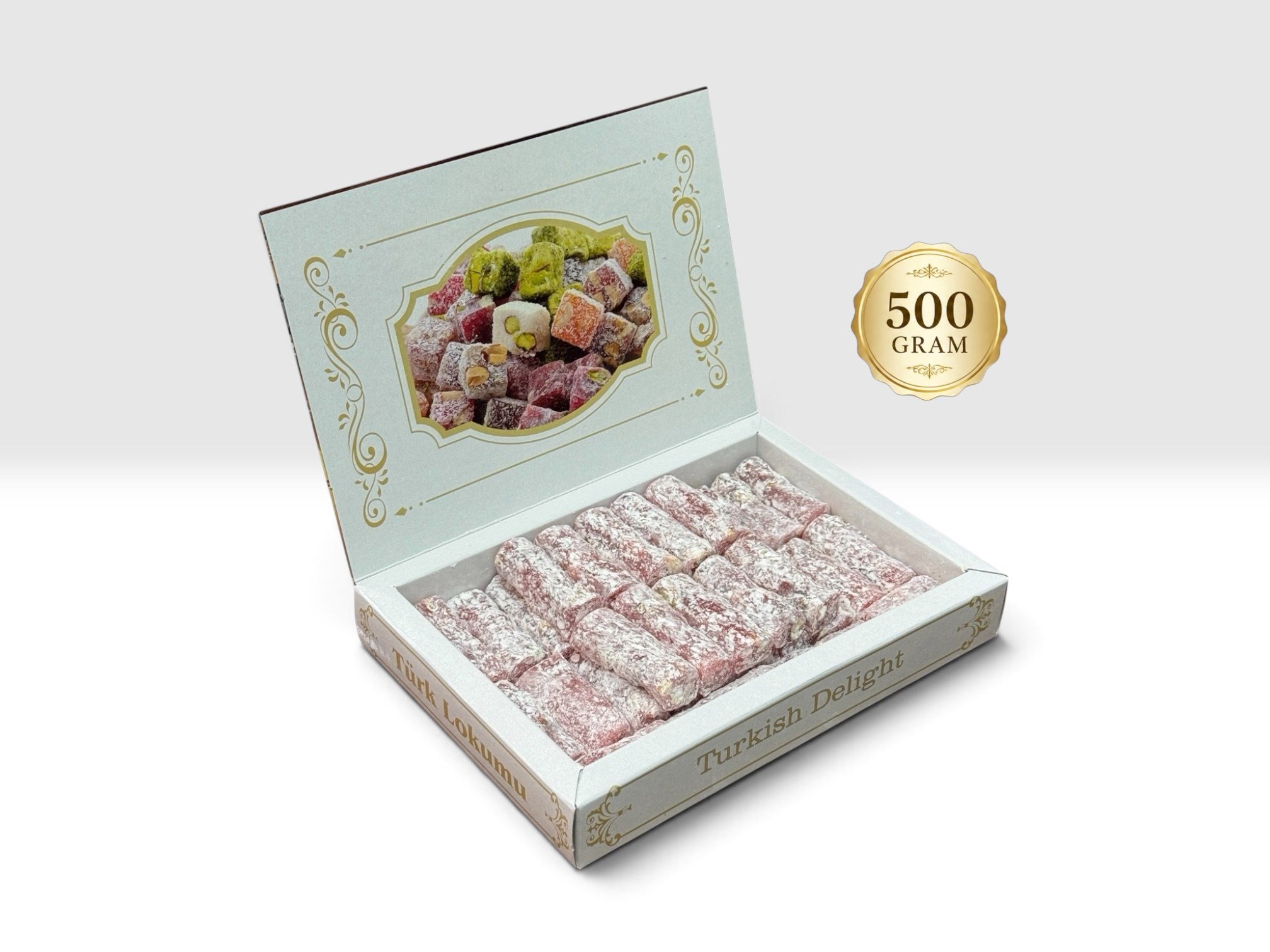 Fitil Nar Aro. Antep Fıstıklı Lokum 500 Gr.