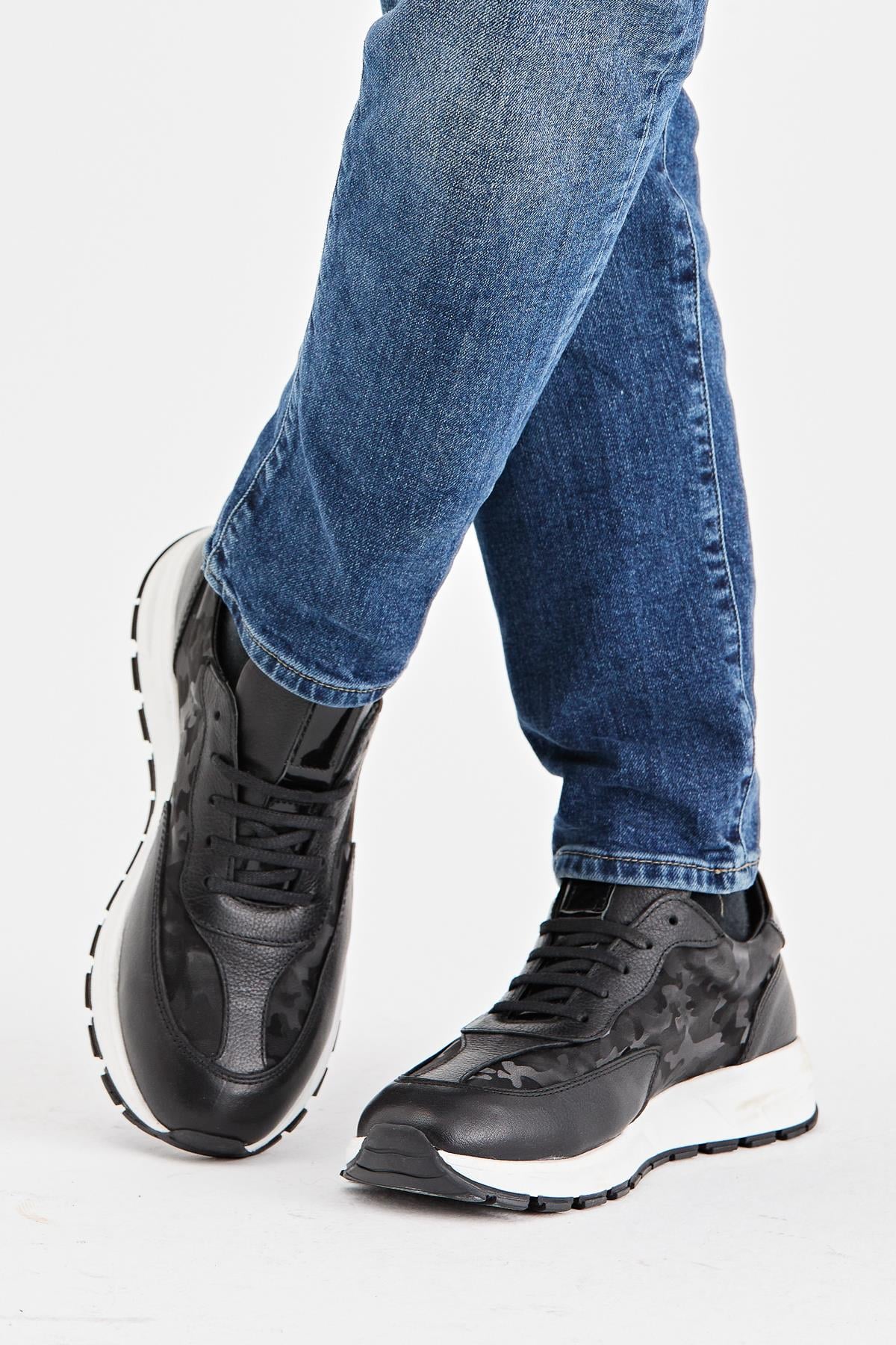 7AdımdaAşk İç Dış Hakiki Deri Erkek Sneaker Ayakkabı 032Y22E5822