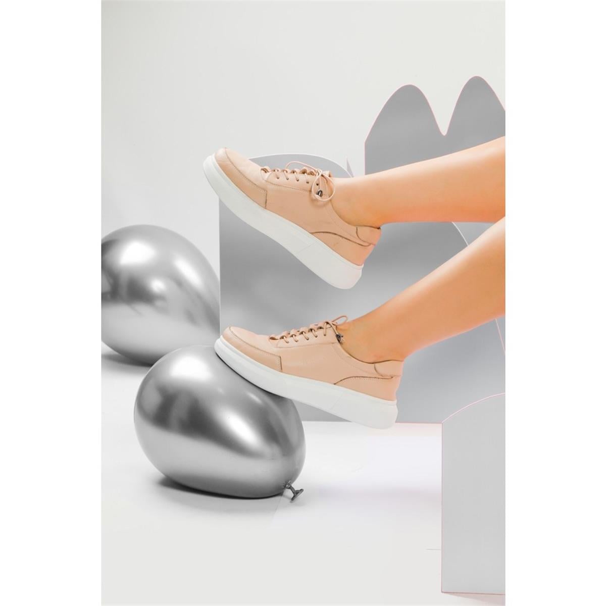 7AdımdaAşk İç Dış Hakiki Deri Kadın Sneakers 024Y21K10405