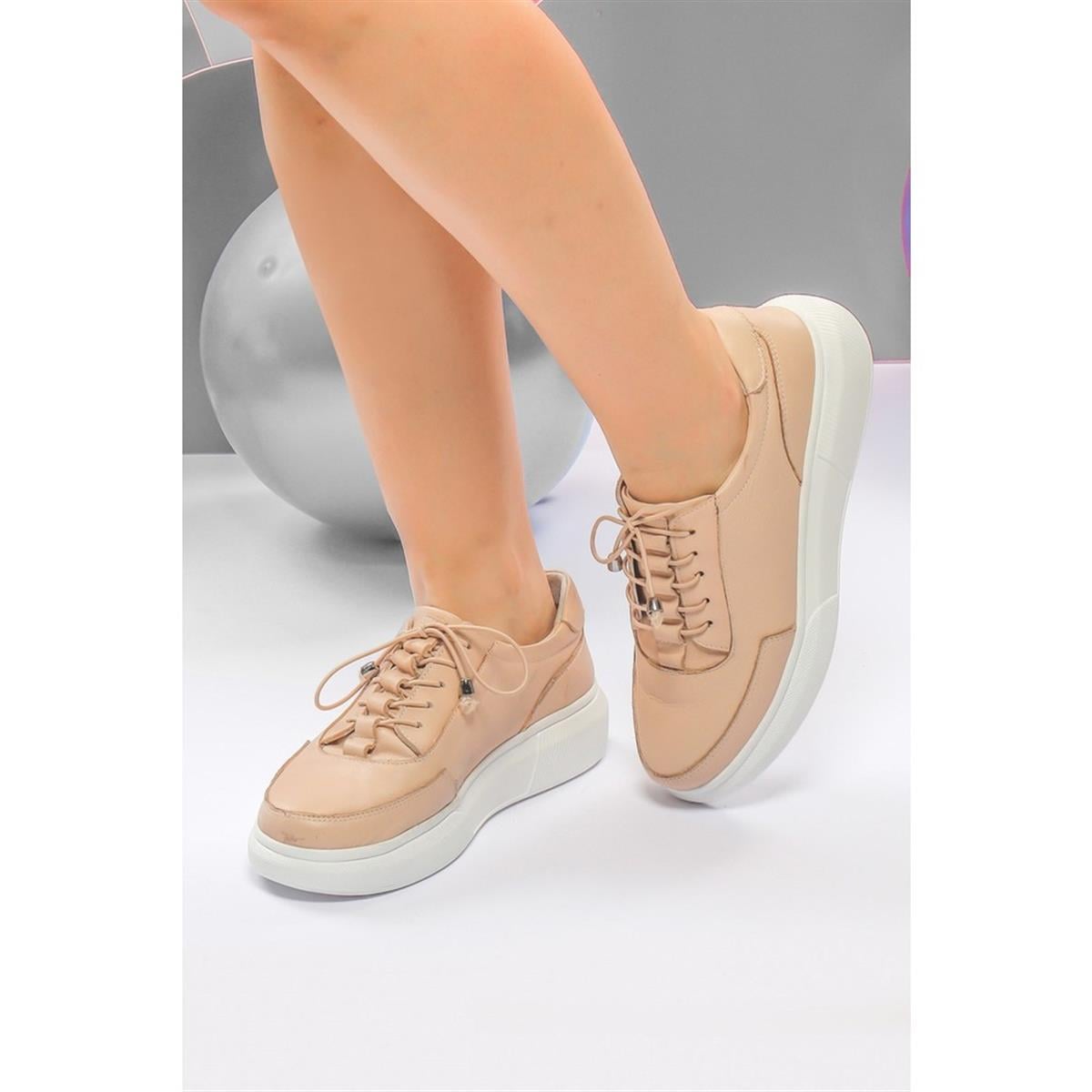 7AdımdaAşk İç Dış Hakiki Deri Kadın Sneakers 024Y21K10405