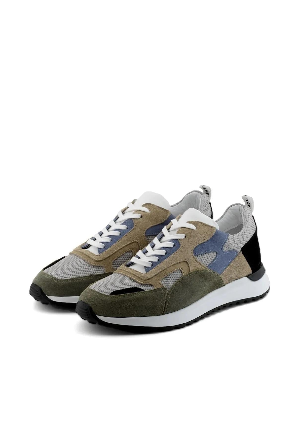 7AdımdaAşk İç ve Dış Hakiki Deri Erkek Sneaker Ayakkabı 056Y21E7015