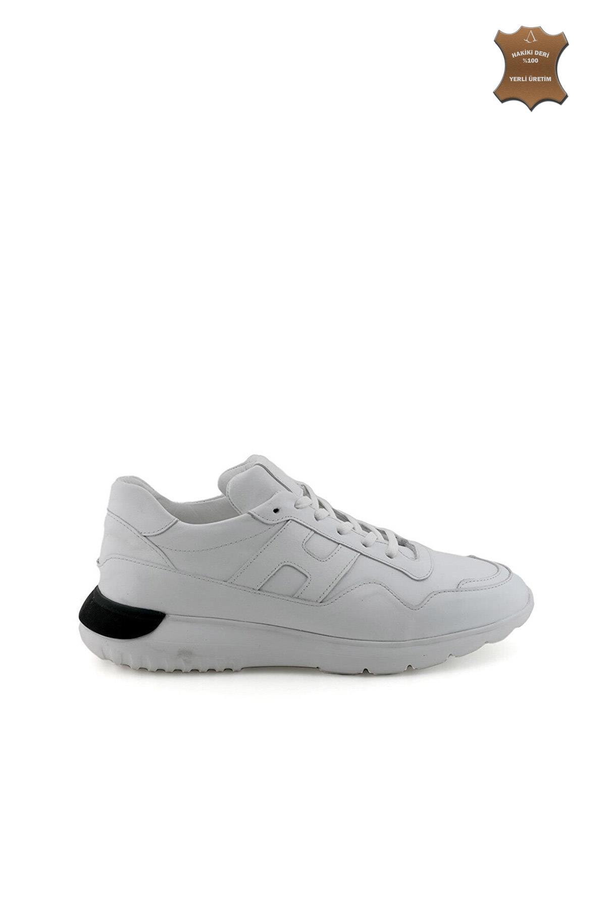 7AdımdaAşk İç ve Dış Hakiki Deri Erkek Sneaker Ayakkabı 056Y22E7016
