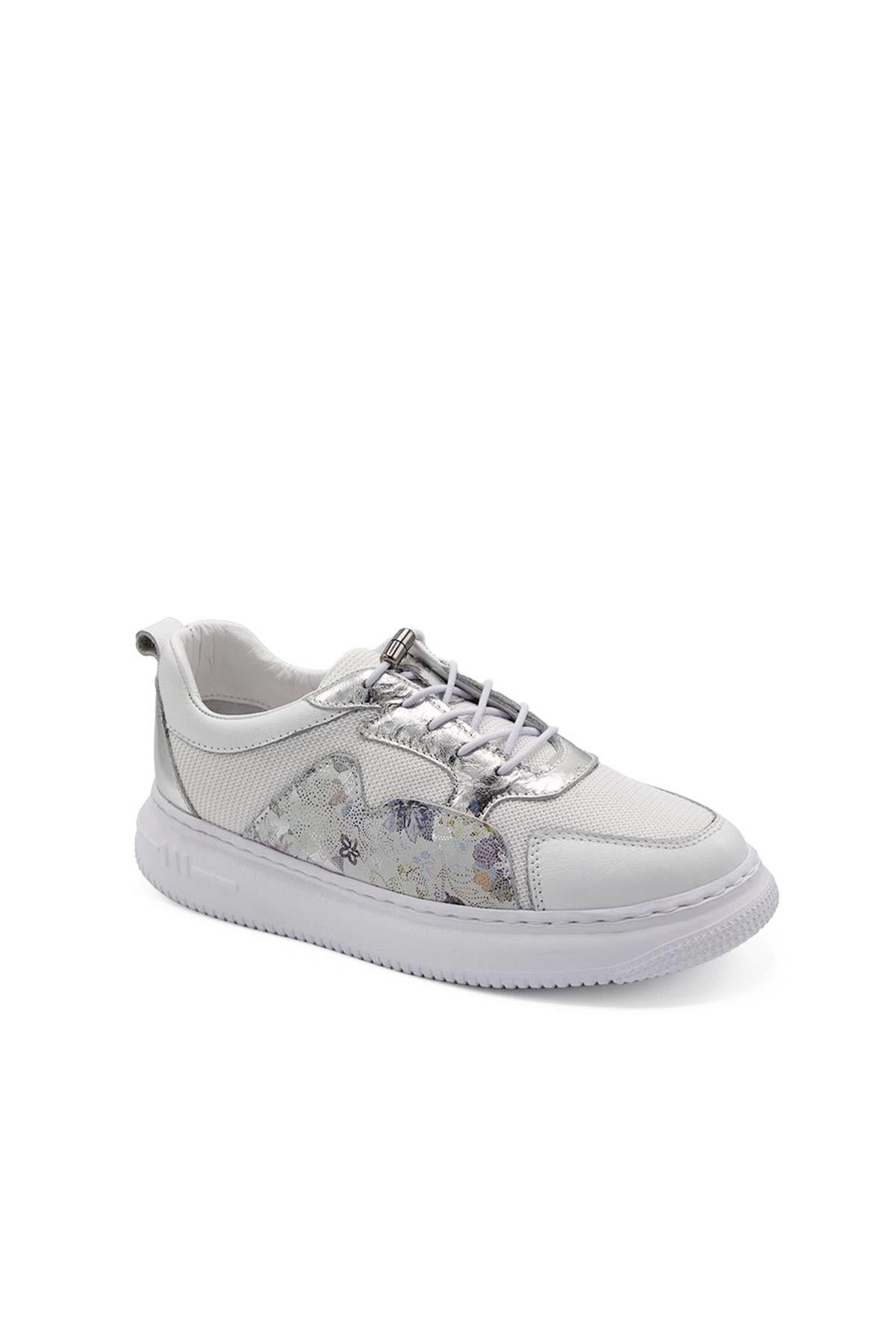 7Adımdaaşk Kadın Deri Ve Tekstil Sneaker Ayakkabı 082Y24K11602