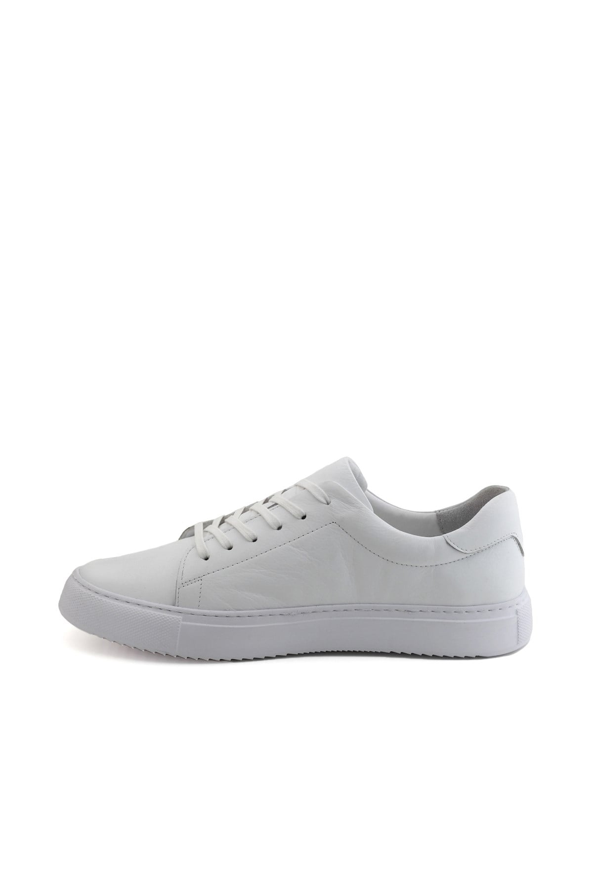 Beyaz Erkek Sneaker Hakiki Deri Ayakkabı