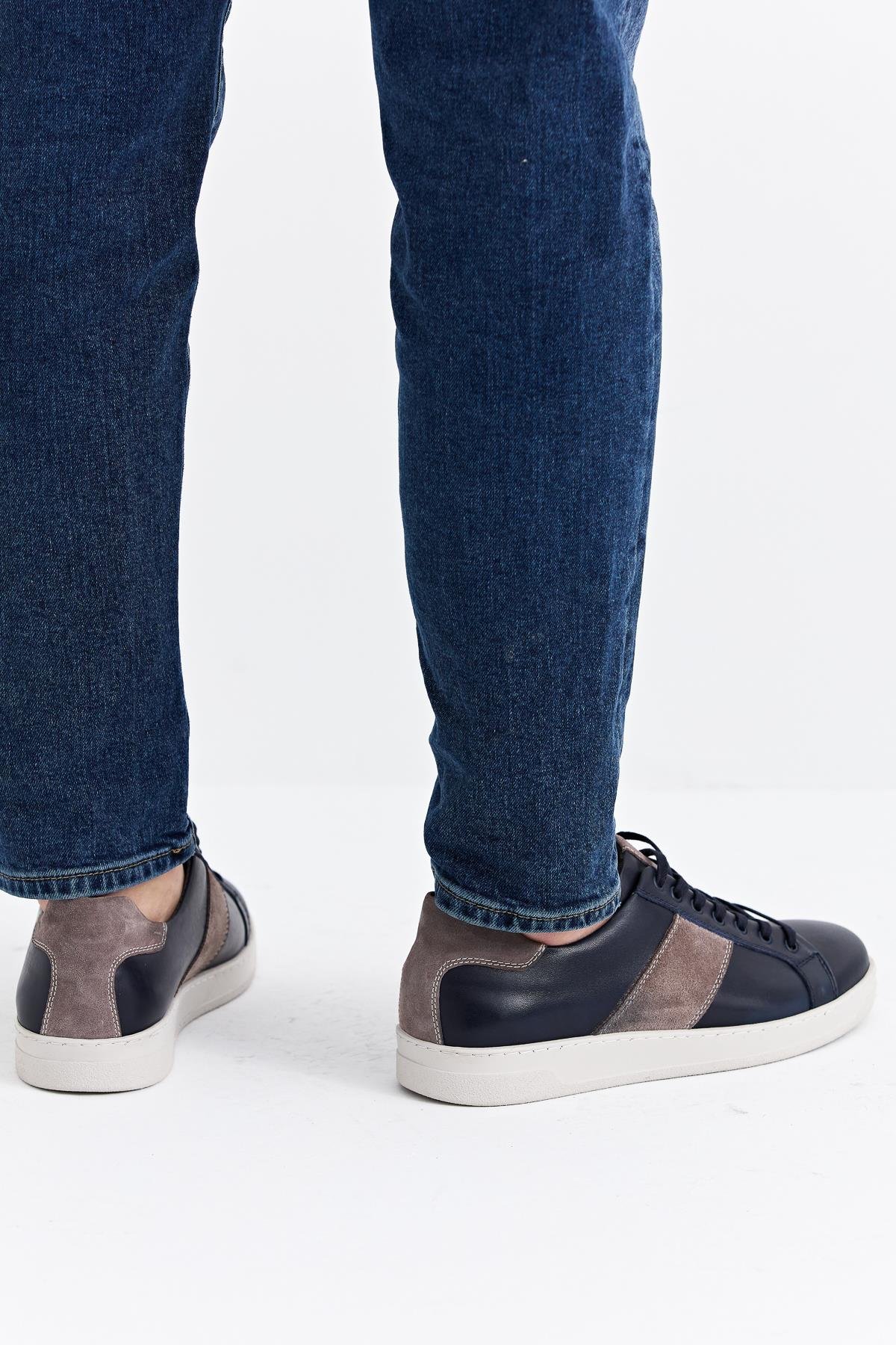 Erkek Sneaker Hakiki Deri Ayakkabı 002Y22E4043