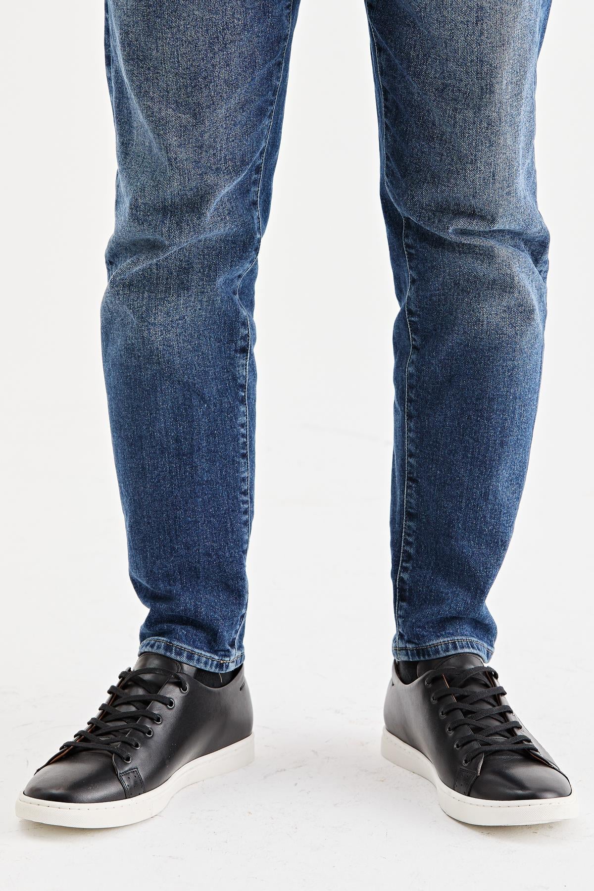 Erkek Sneaker Hakiki Deri Ayakkabı 002Y20E4017