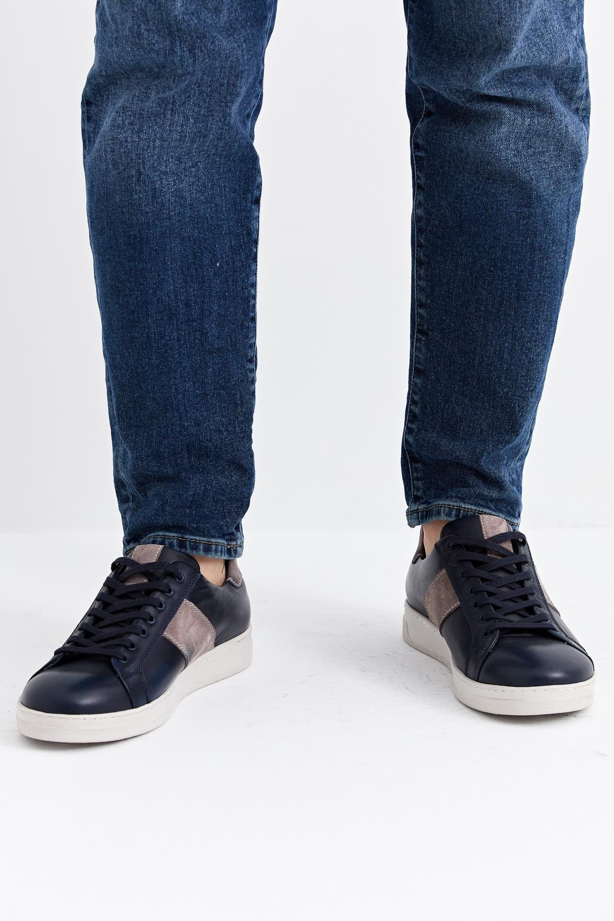 Erkek Sneaker Hakiki Deri Ayakkabı 002Y22E4043