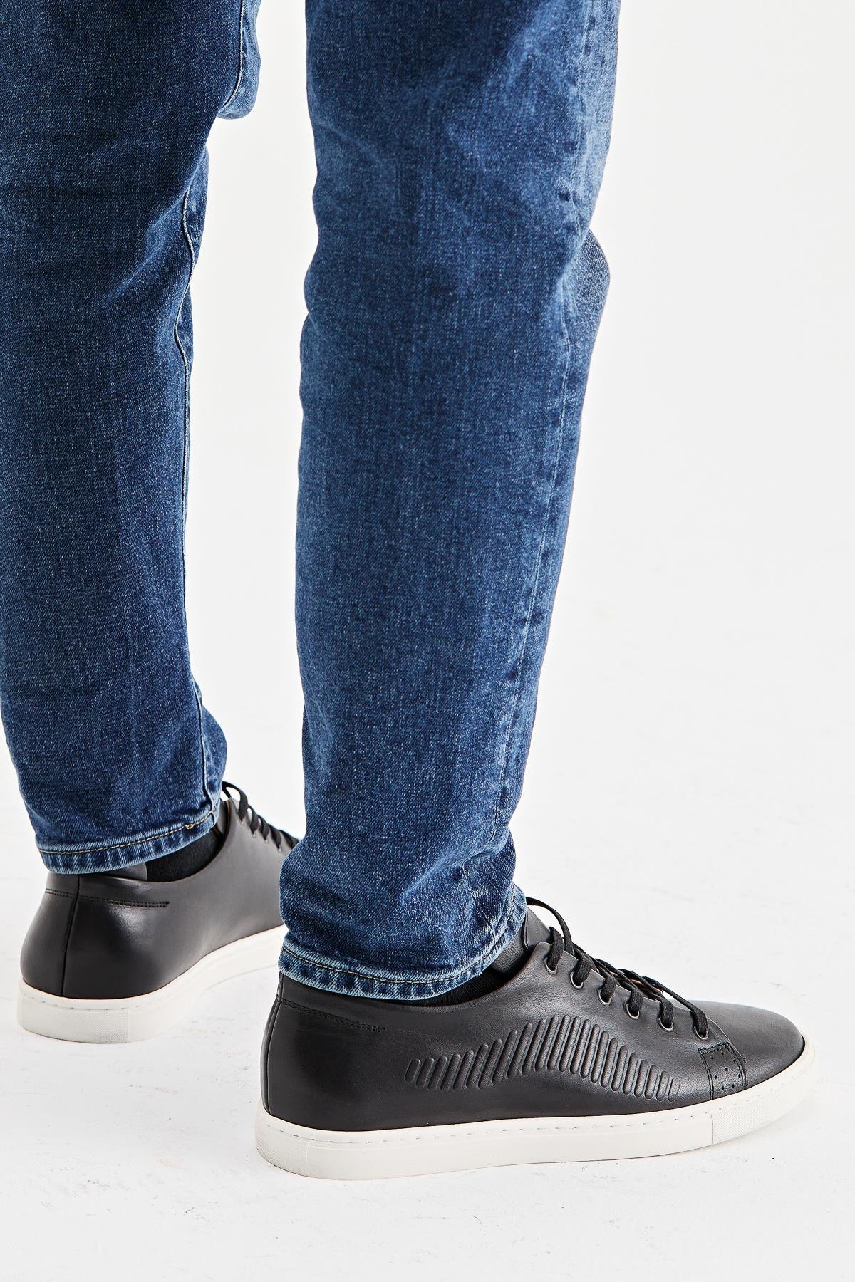 Erkek Sneaker Hakiki Deri Ayakkabı 002Y20E4017