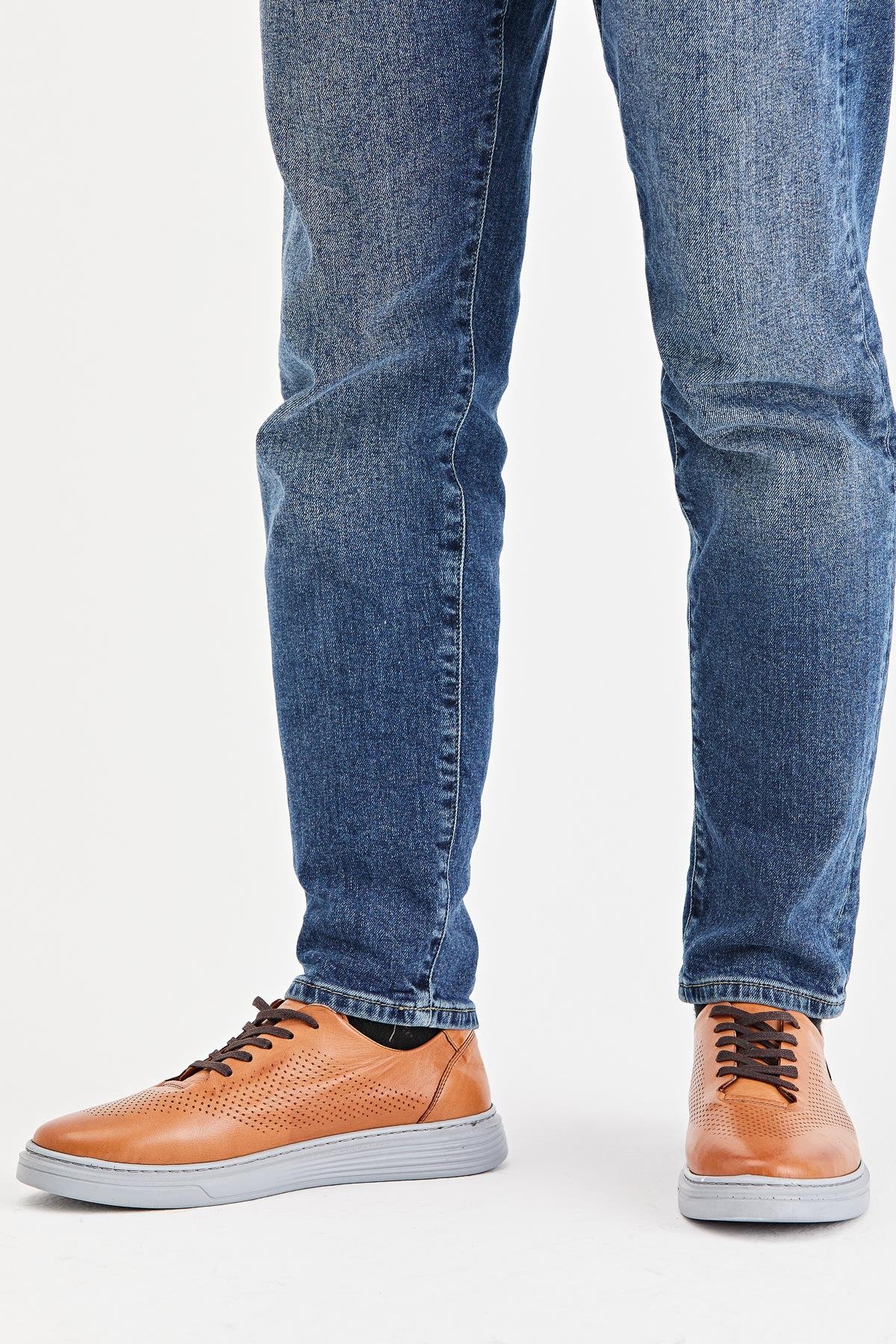 Erkek Sneaker Hakiki Deri Ayakkabı 002Y22E4047