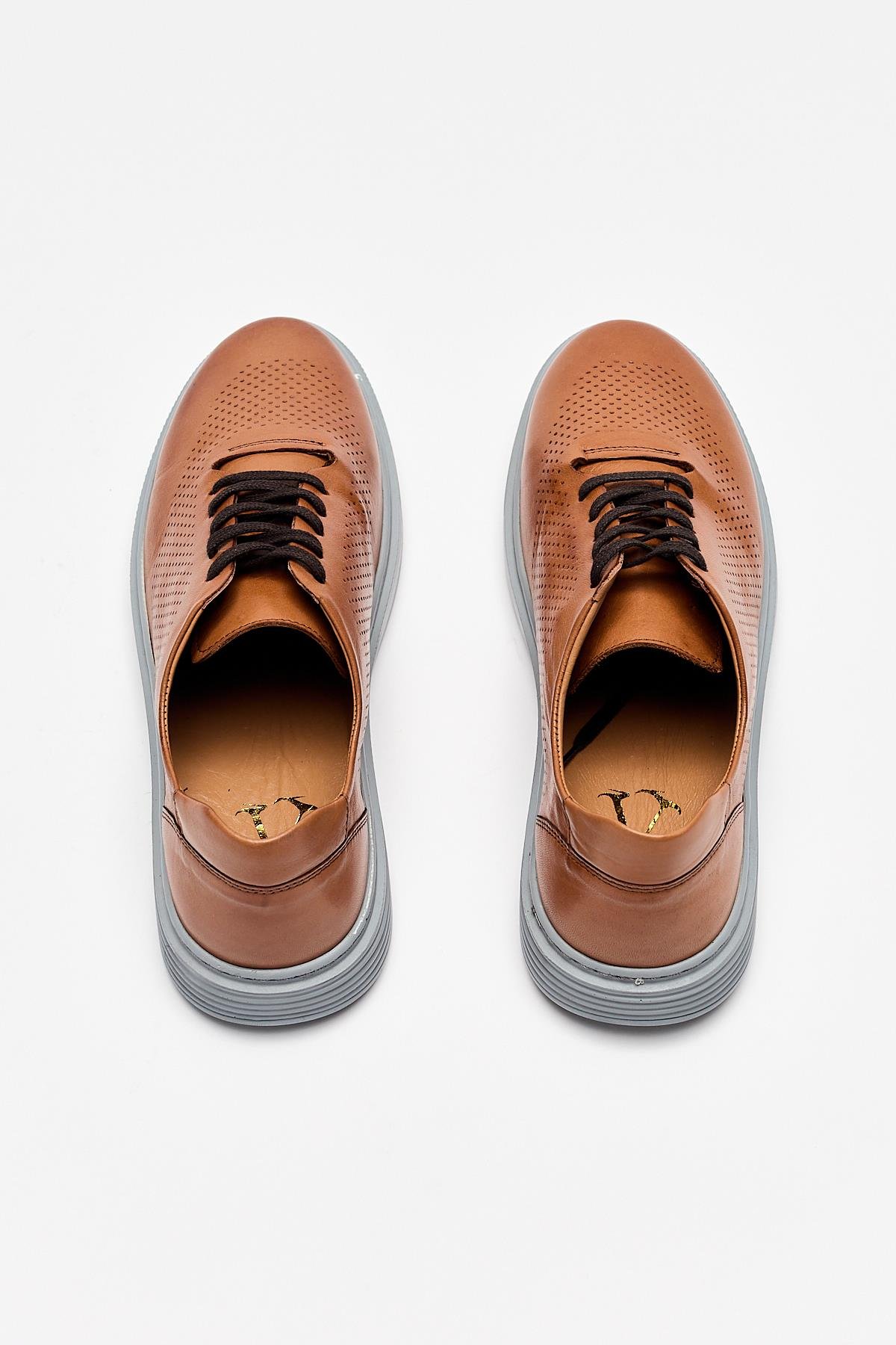 Erkek Sneaker Hakiki Deri Ayakkabı 002Y22E4047
