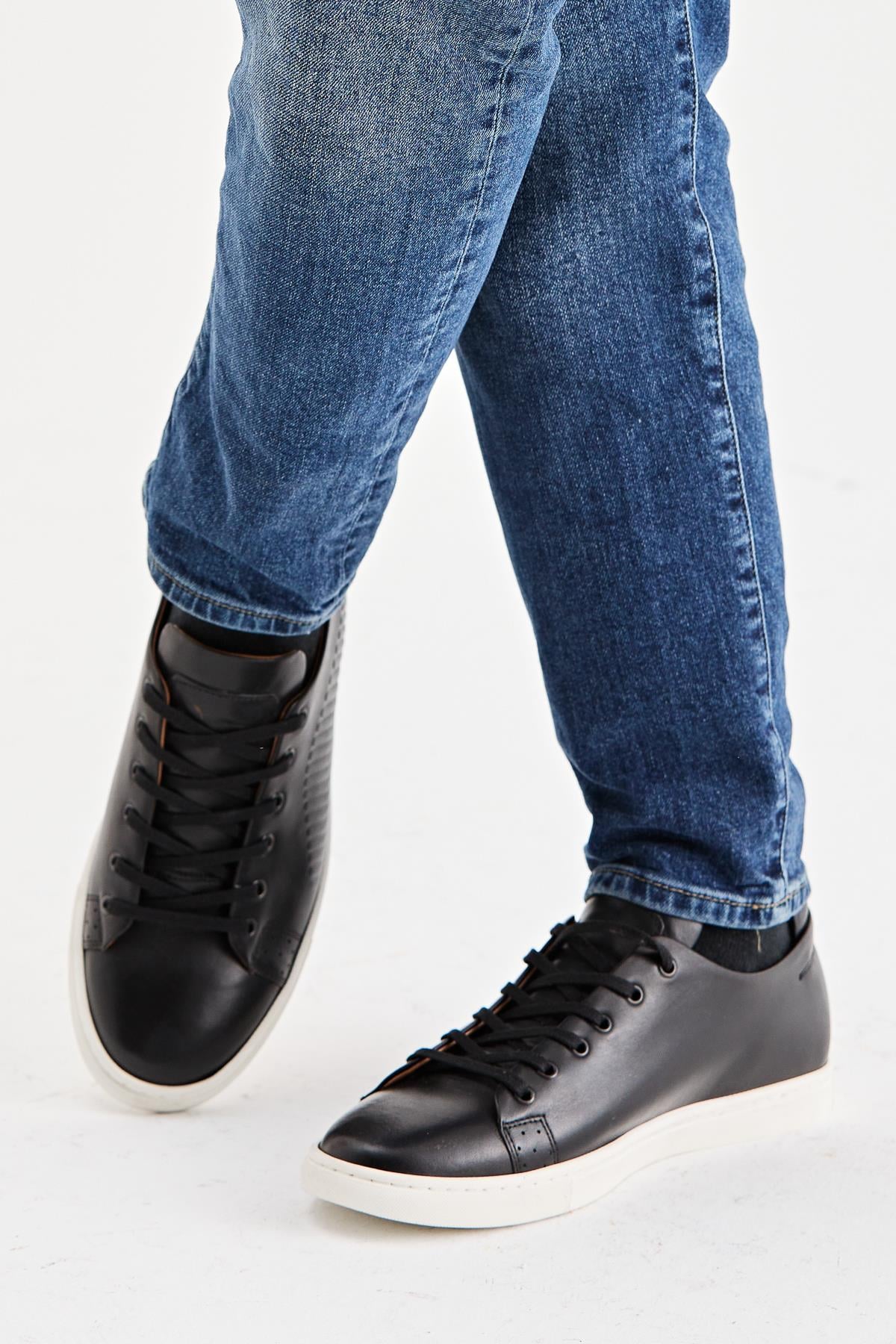 Erkek Sneaker Hakiki Deri Ayakkabı 002Y20E4017
