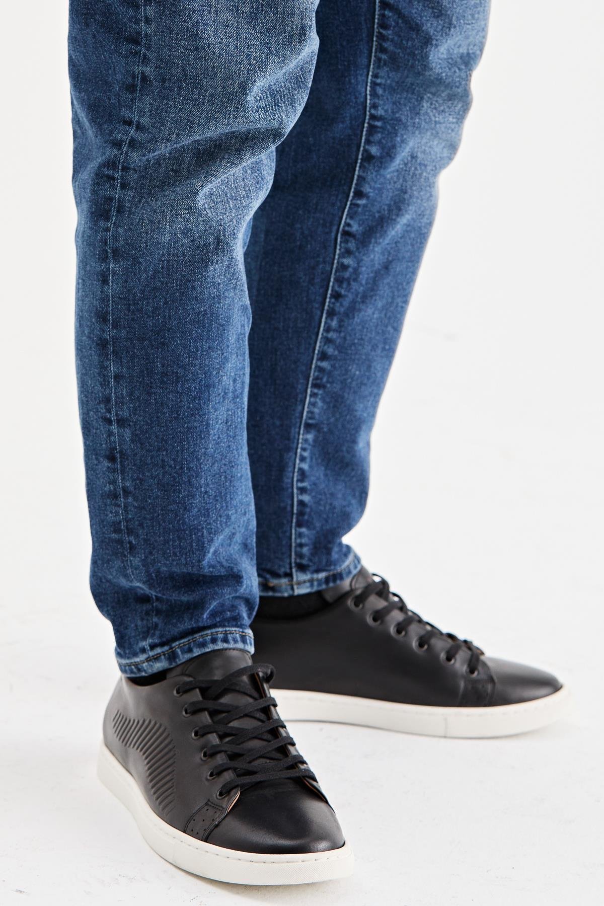 Erkek Sneaker Hakiki Deri Ayakkabı 002Y20E4017