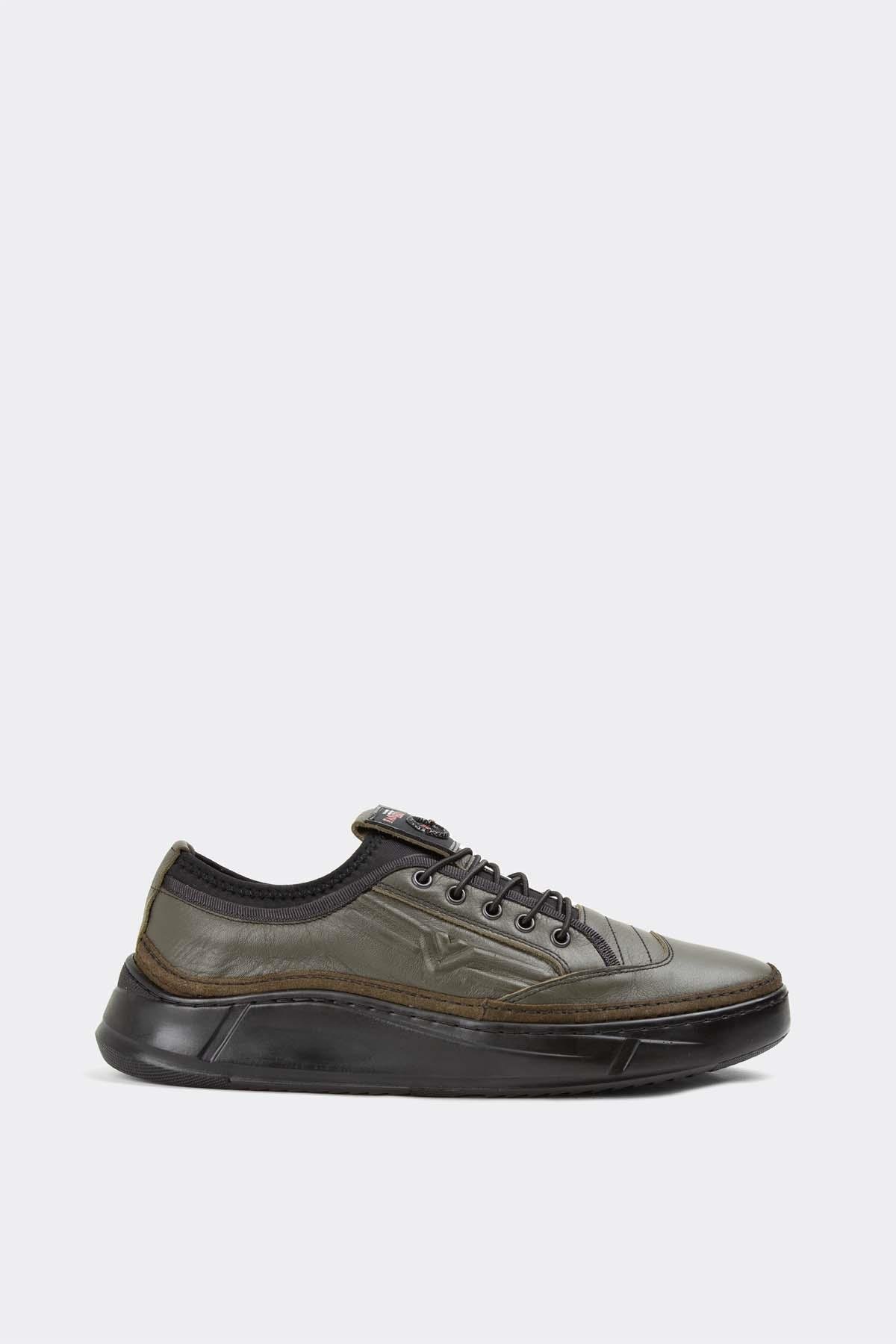 Erkek Sneaker Hakiki Deri Ayakkabı 003Y23E4501