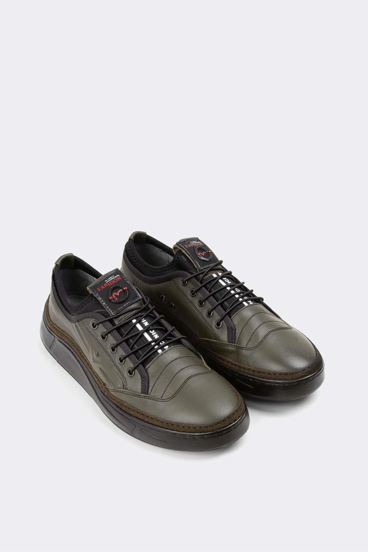 Erkek Sneaker Hakiki Deri Ayakkabı 003Y23E4501