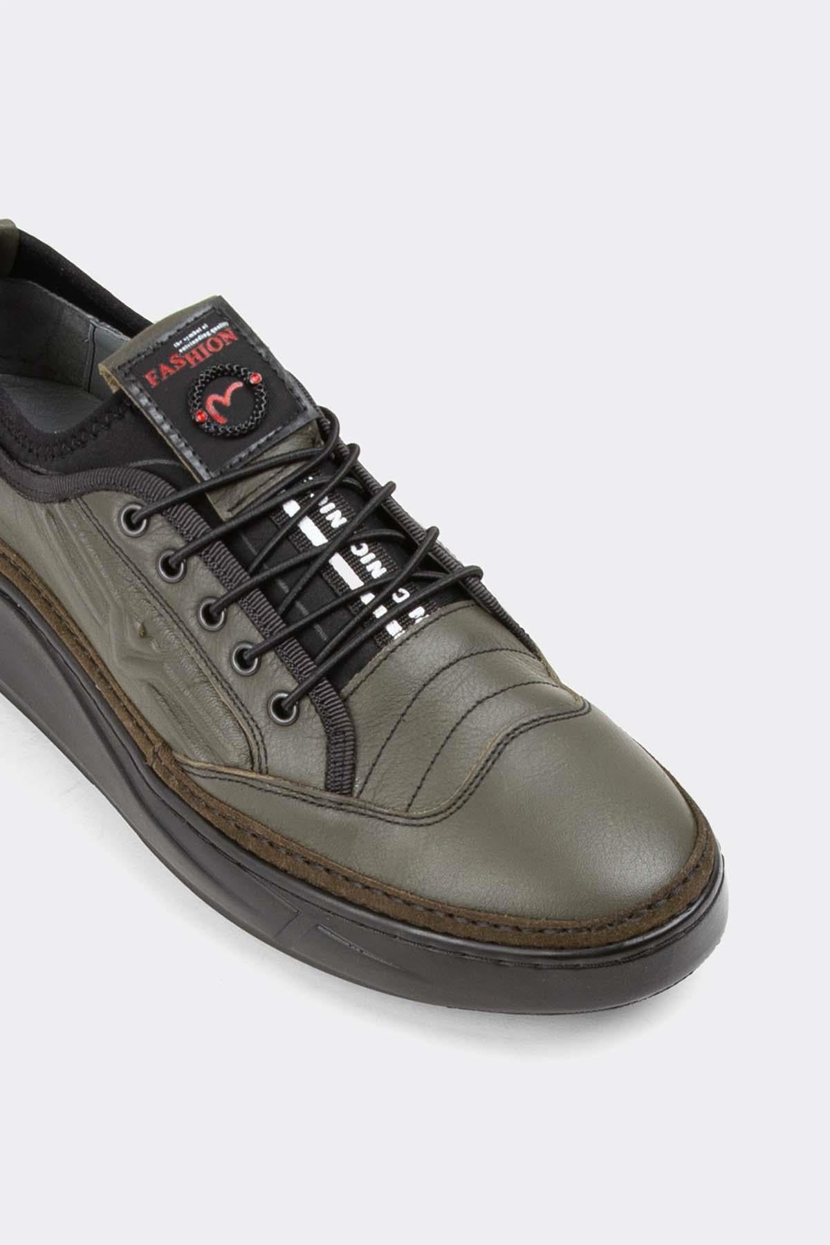 Erkek Sneaker Hakiki Deri Ayakkabı 003Y23E4501