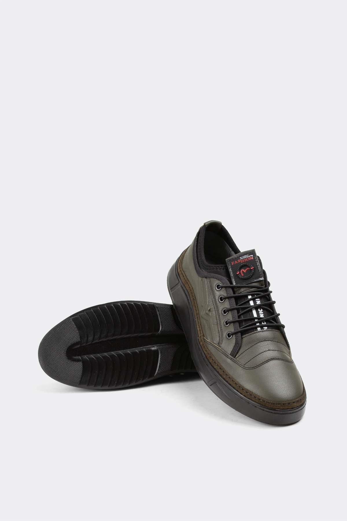 Erkek Sneaker Hakiki Deri Ayakkabı 003Y23E4501