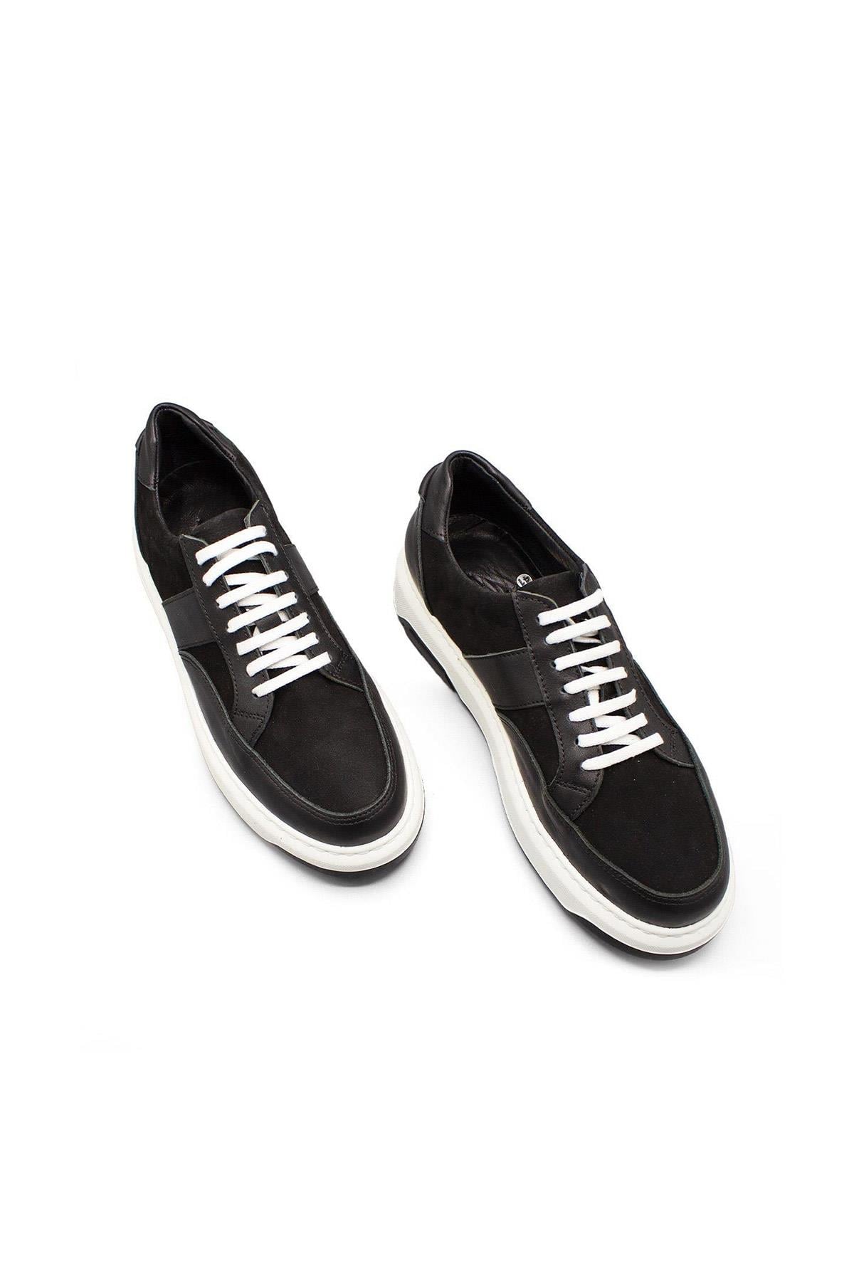 Erkek Sneaker Hakiki Deri Ayakkabı 031Y24E5788