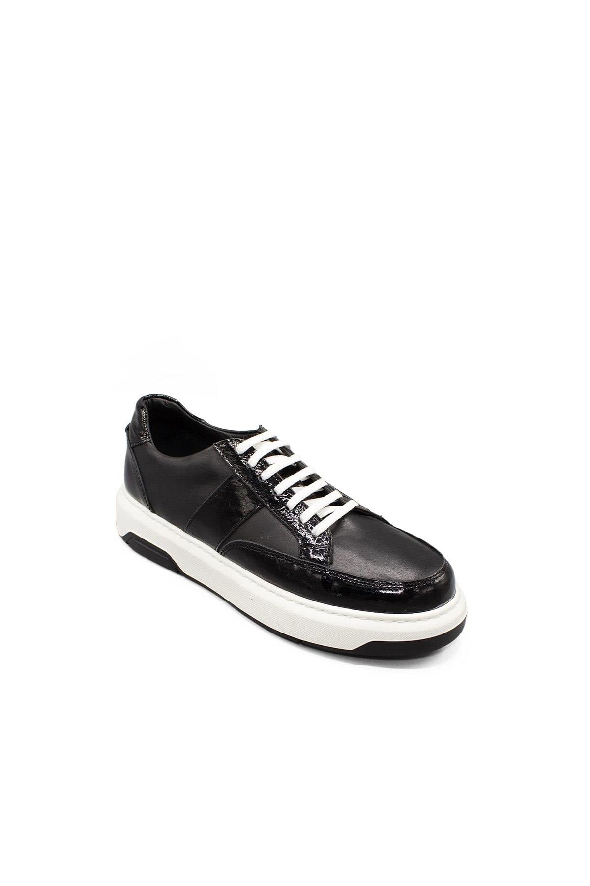 Erkek Sneaker Hakiki Deri Ayakkabı 031Y24E5788