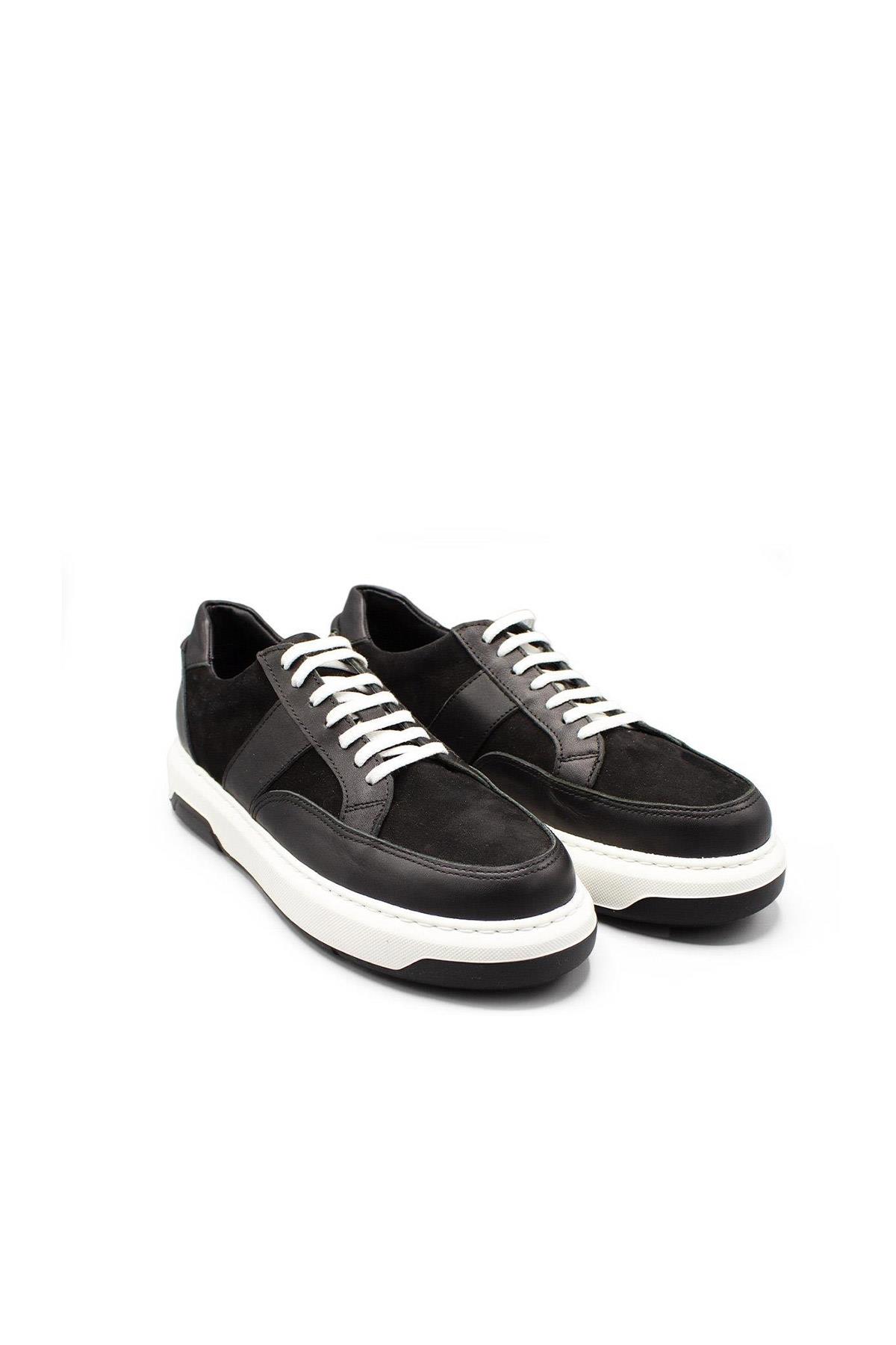 Erkek Sneaker Hakiki Deri Ayakkabı 031Y24E5788